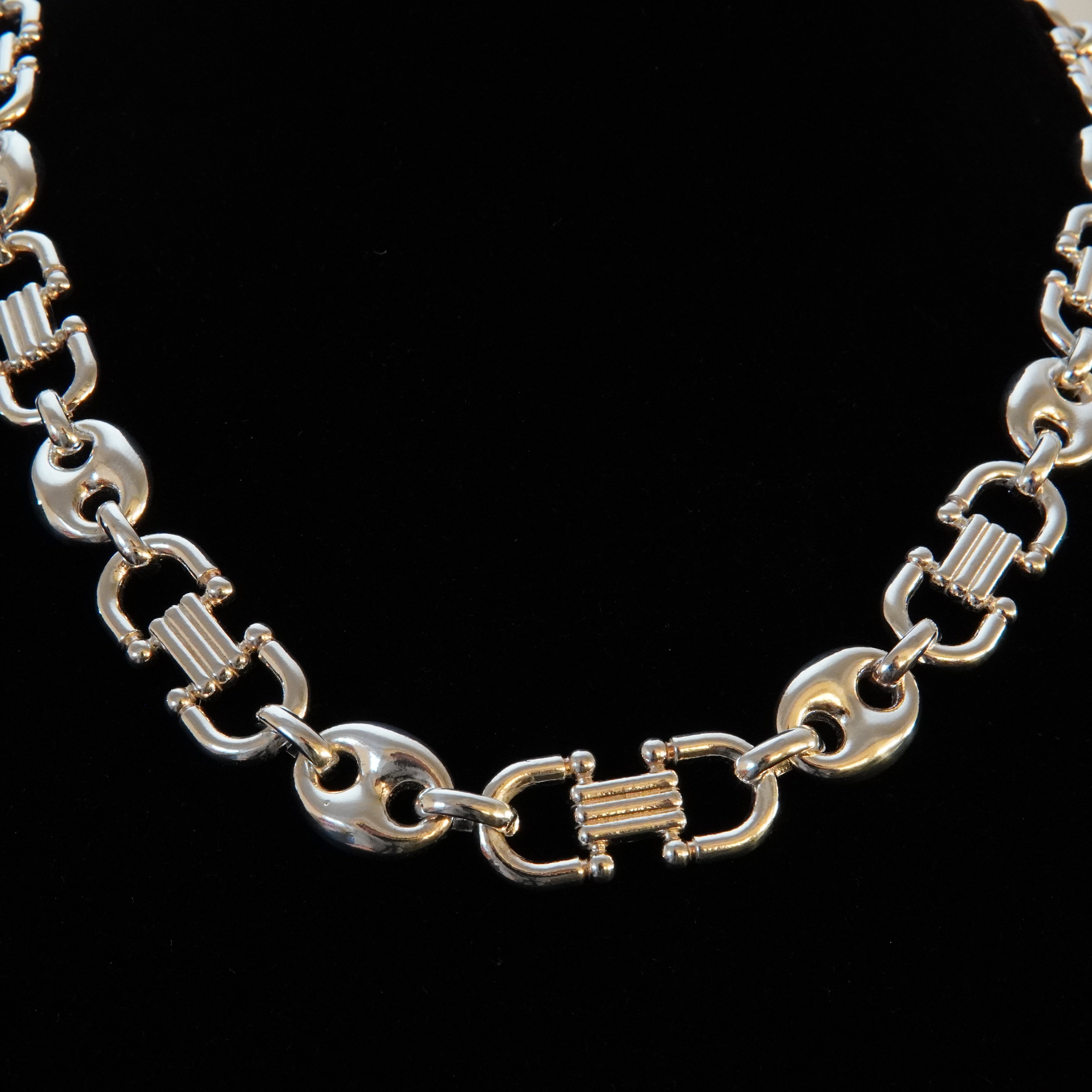 Mega Bohnenkette Steigbügel 15,5mm / 65cm Einzelstück 925 Silber