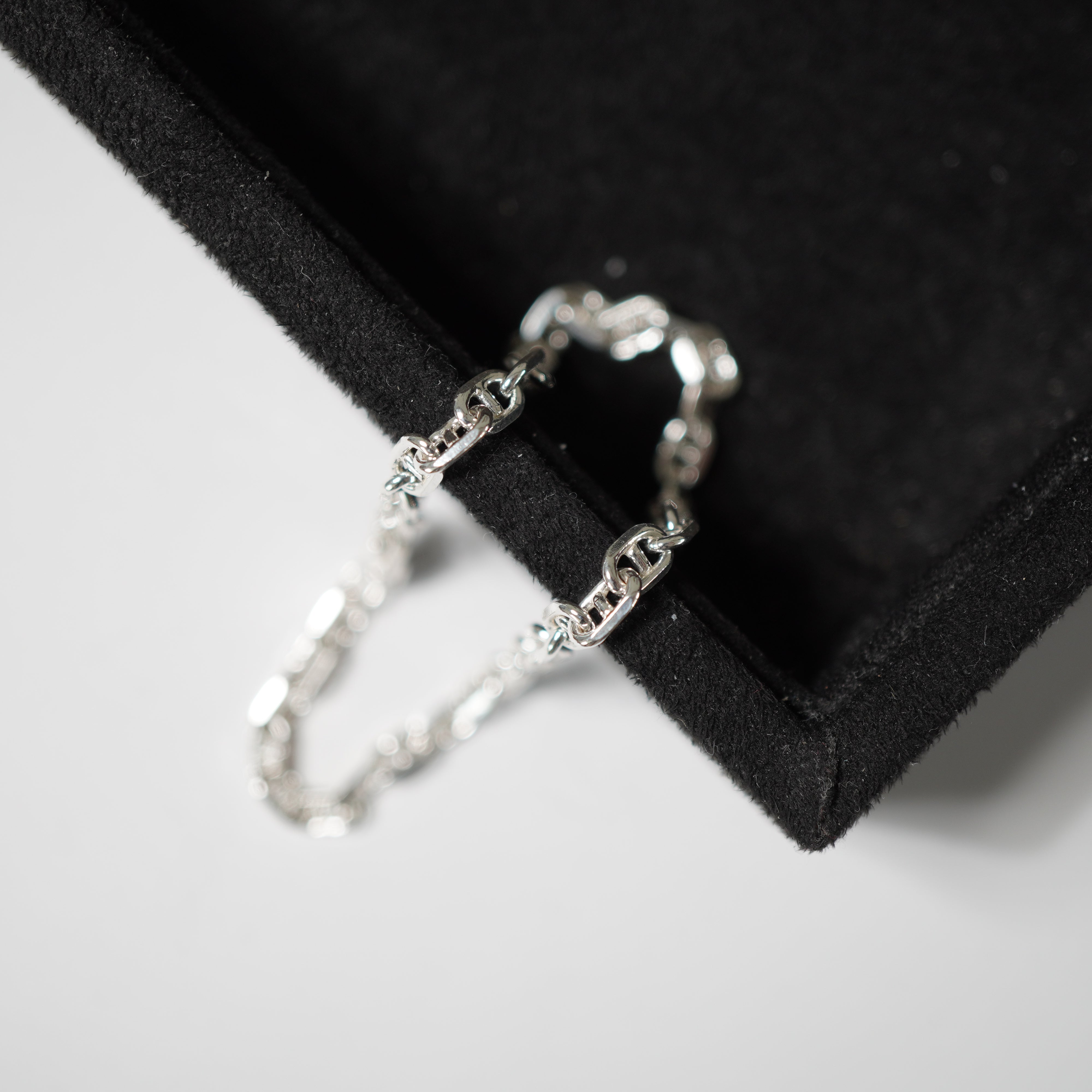 3,7mm 20cm Ankerkette Armband aus 925 Sterlingsilber