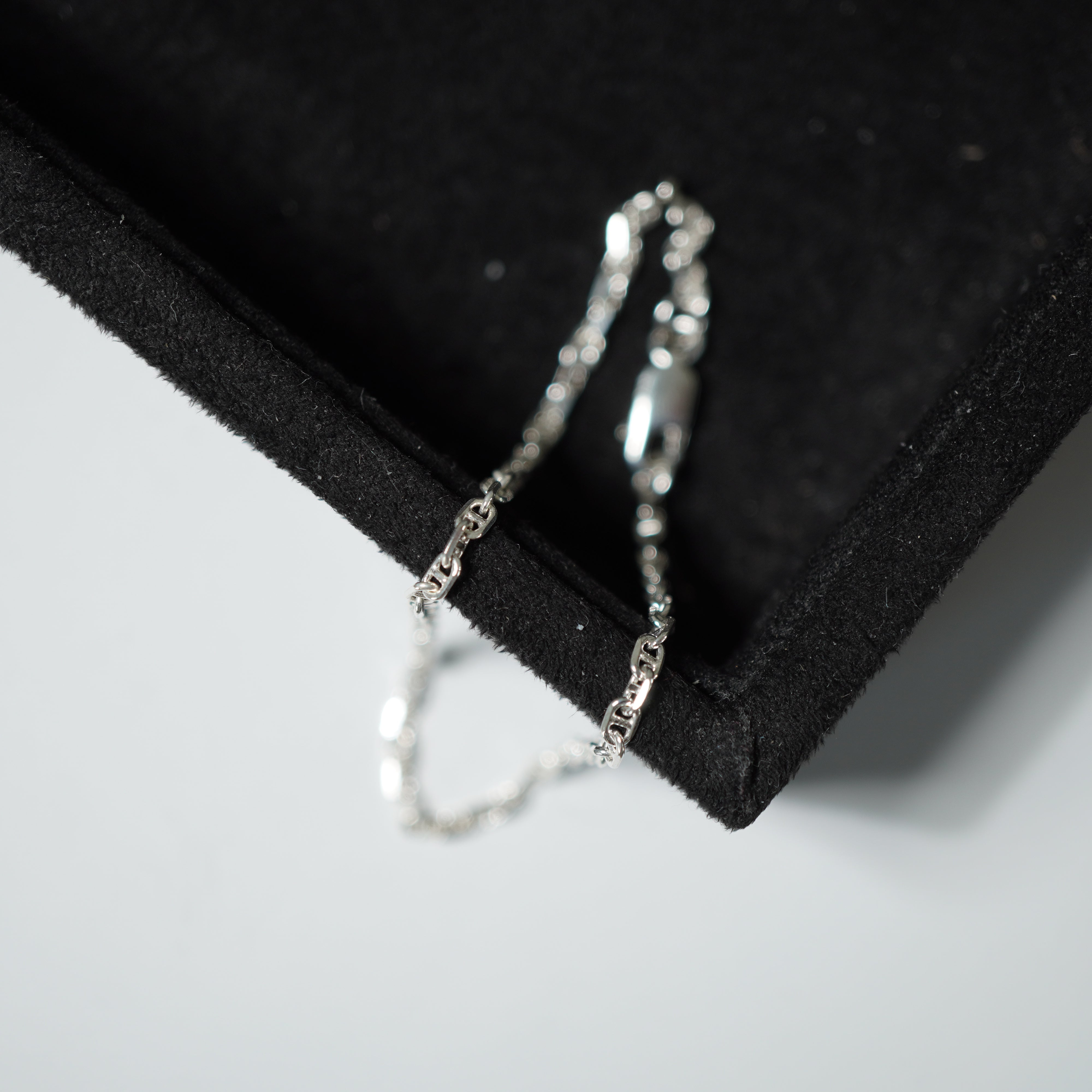 2,2mm 20cm Ankerkette Armband aus 925 Sterlingsilber