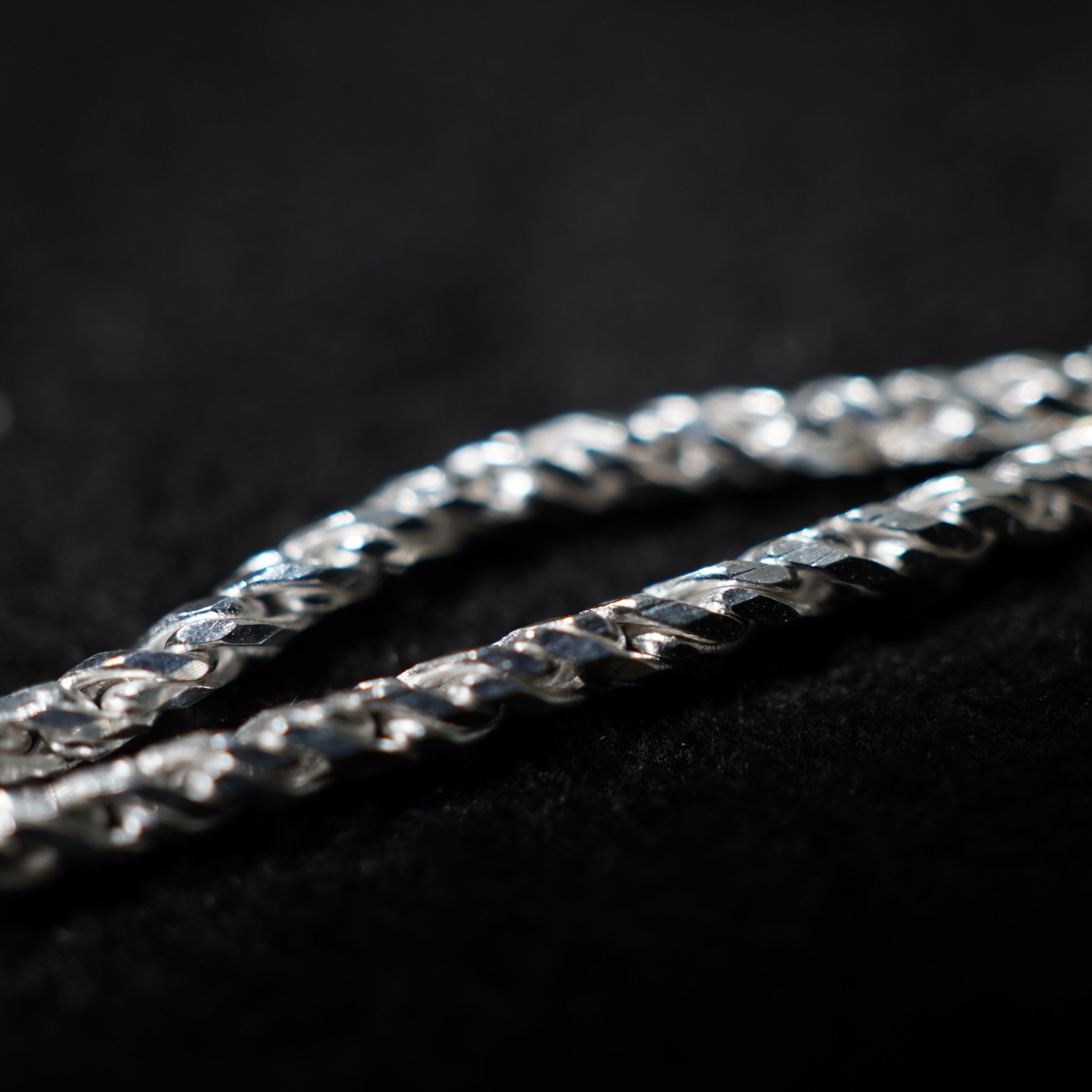 1,7mm Kordelkette Ropechain aus 925 Sterlingsilber