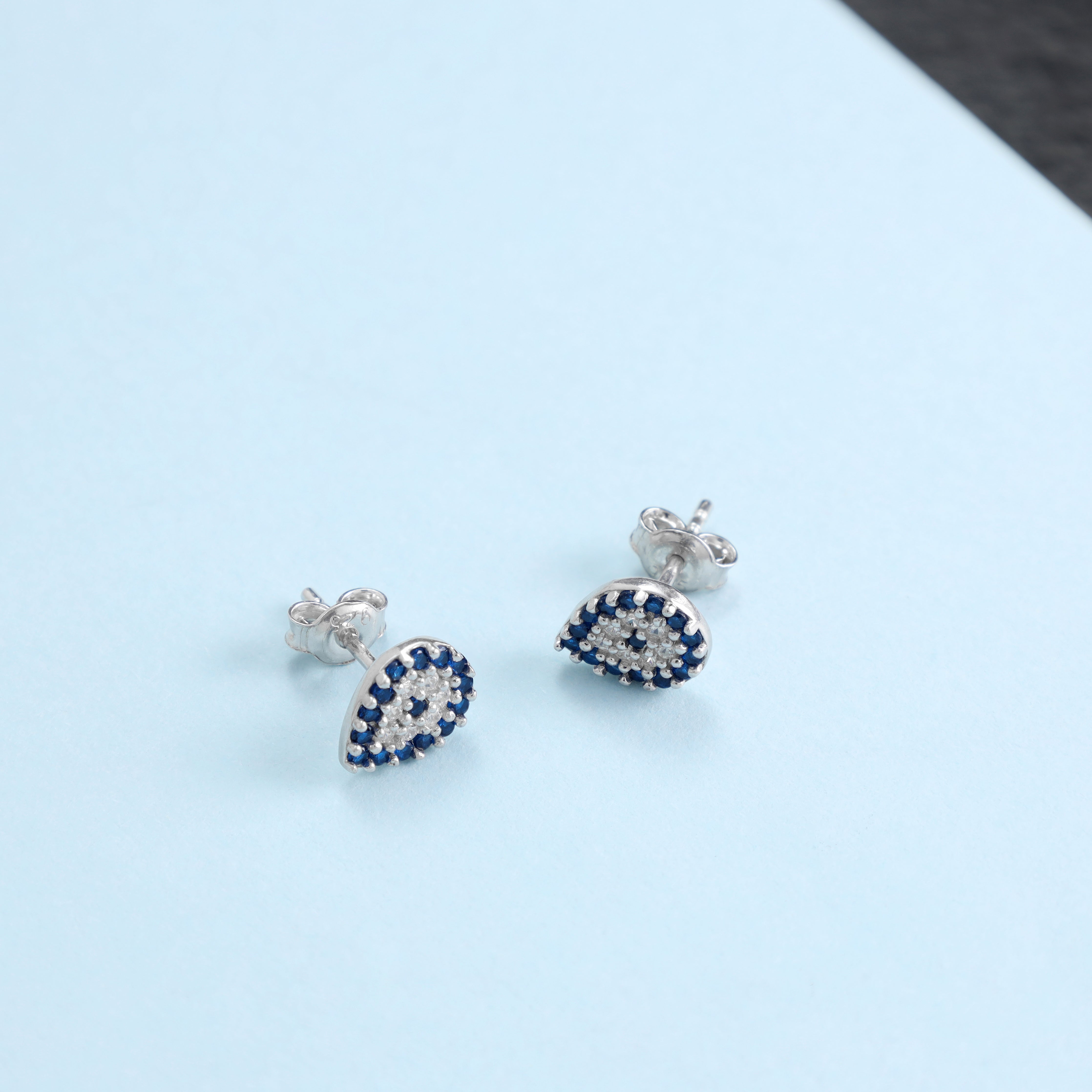 Damen Ohrringe Drops Blue aus 925 Sterlingsilber - Taipan Schmuck