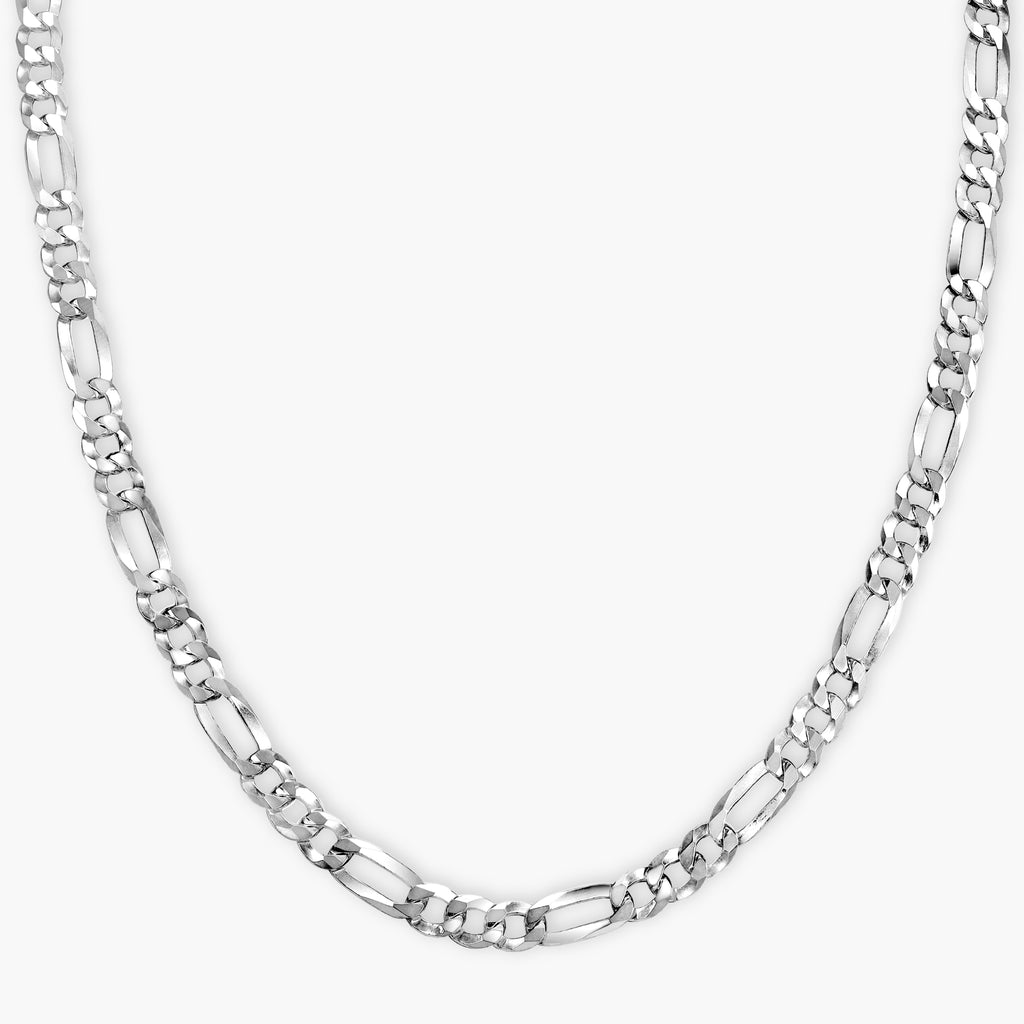 Figarokette 4mm breit aus 925 Silber