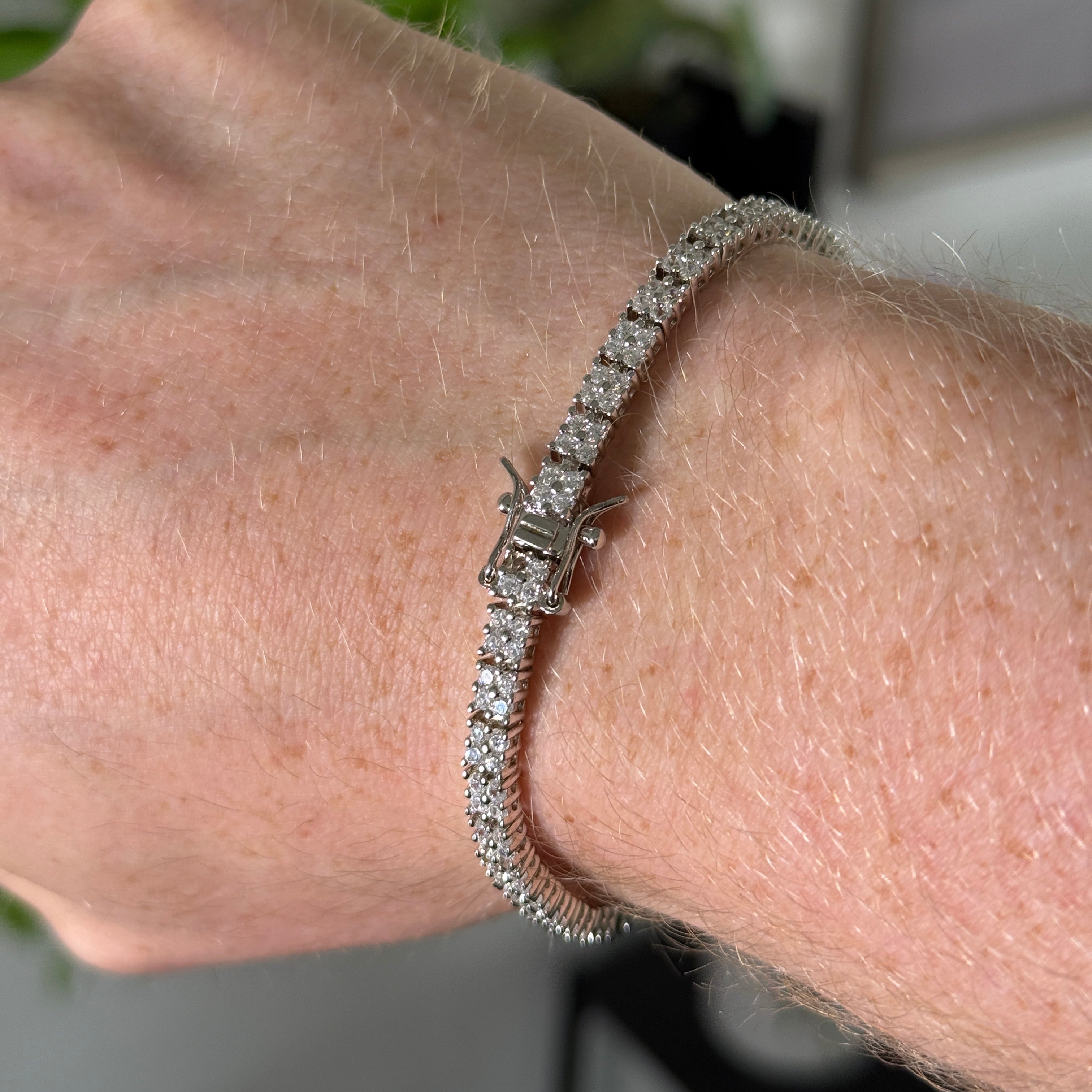 Tennis Chain Armband 4,7mm 20cm aus 925 Sterlingsilber