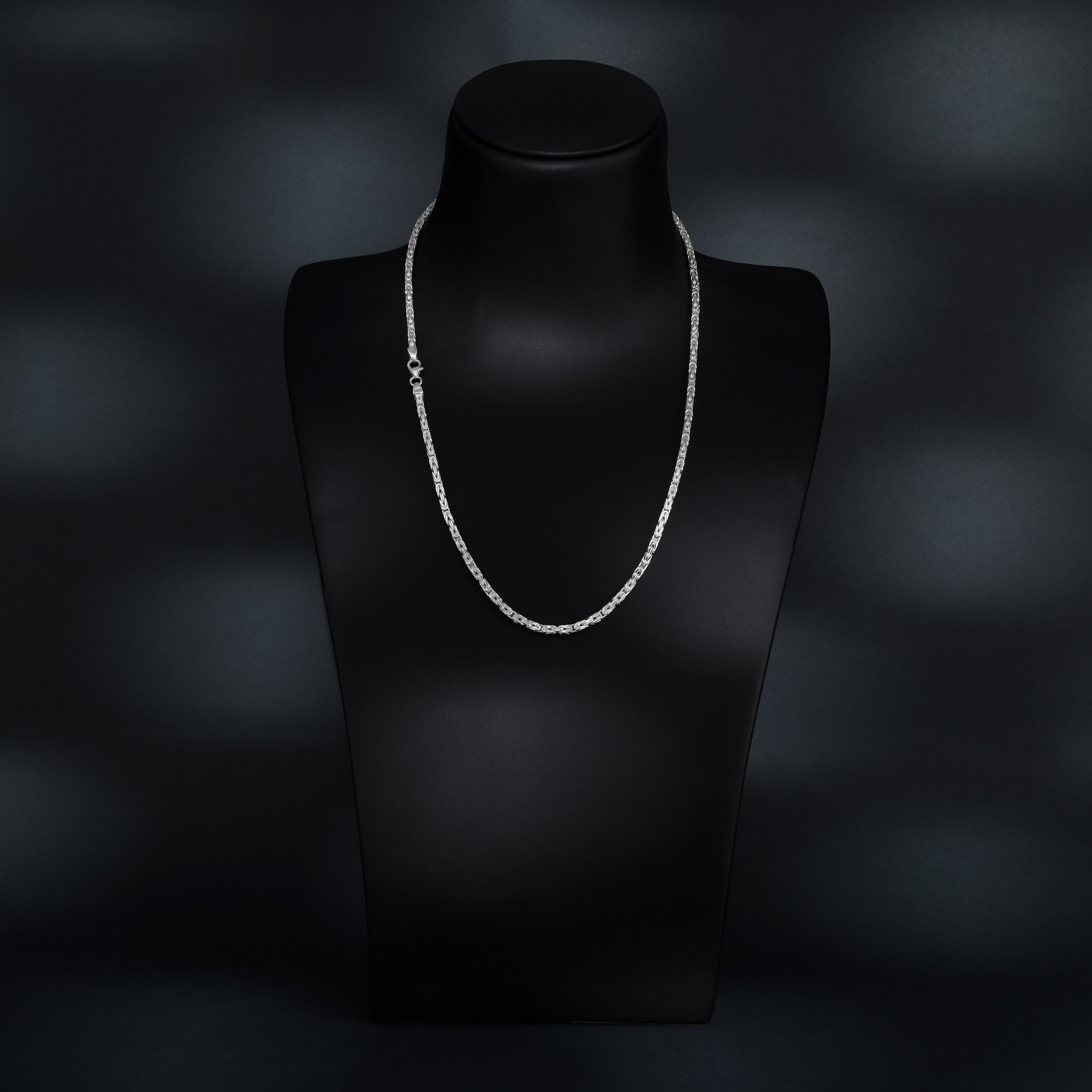 3mm King's Chain - 925 Silver solid square 