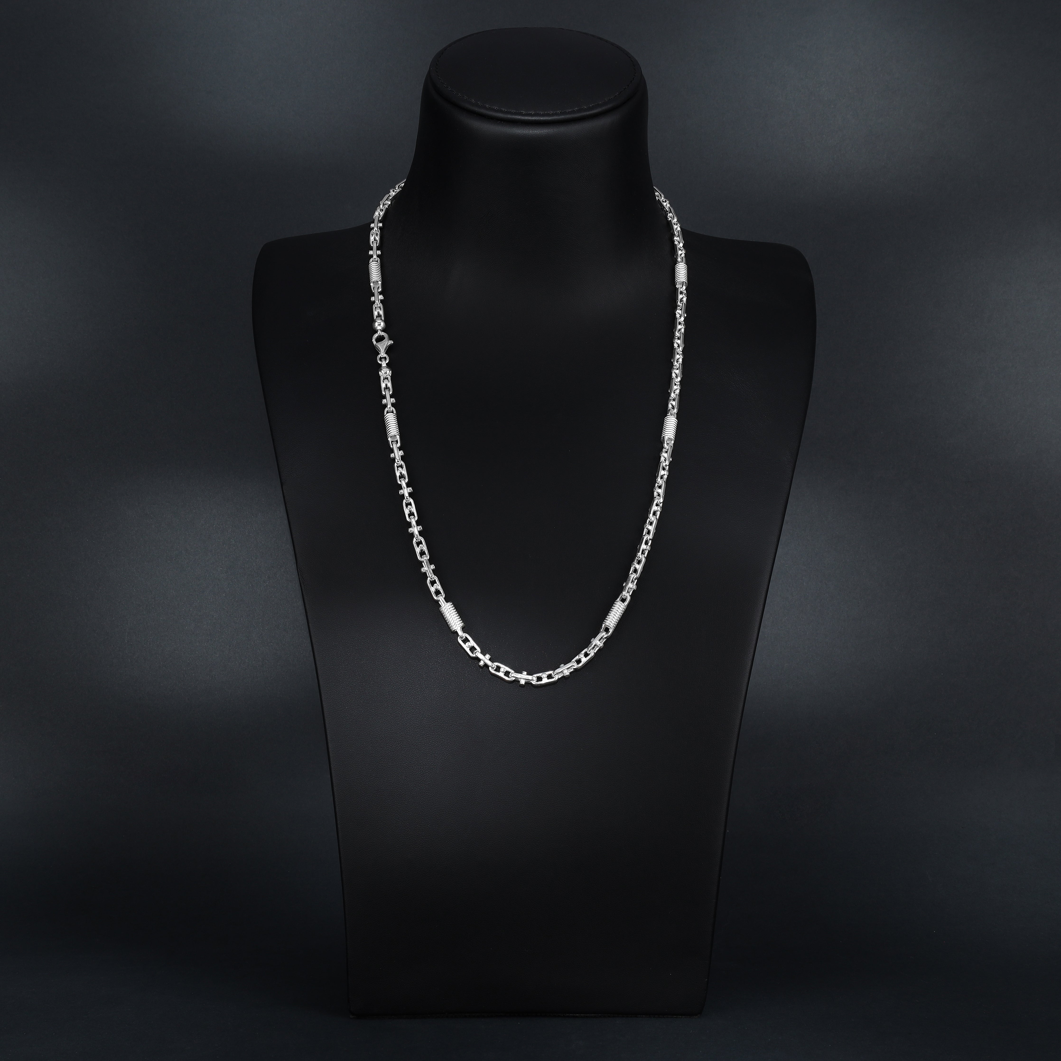 Set - 5mm Montecarlo chain made of 925 Sterling silver + Free bracelet