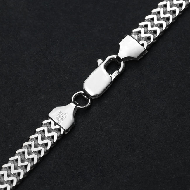 5. Bild von Doppel Franco Chain 6mm 925 Sterling Silber