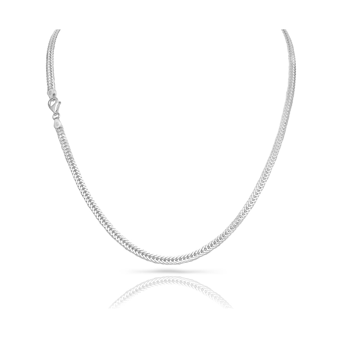 Franco Chain 4mm aus 925 Sterling Silber