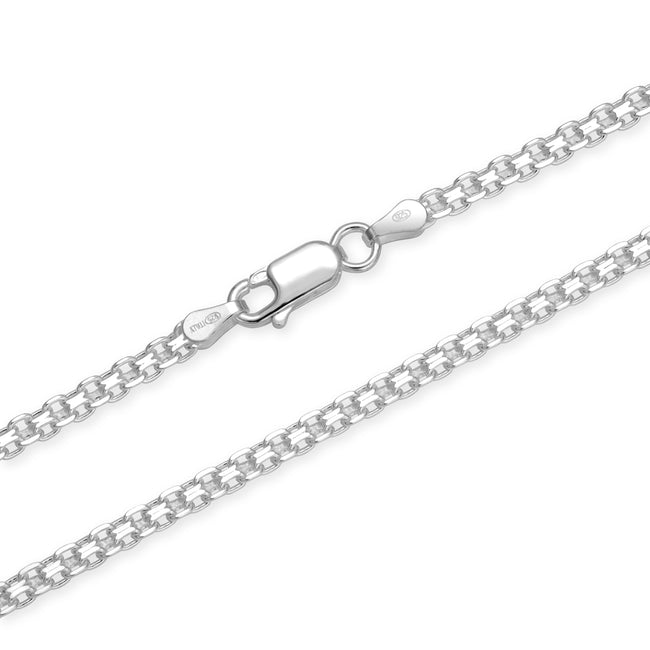 2. Bild von Bismarck Kette 3mm breit aus 925 Sterling Silber unisex