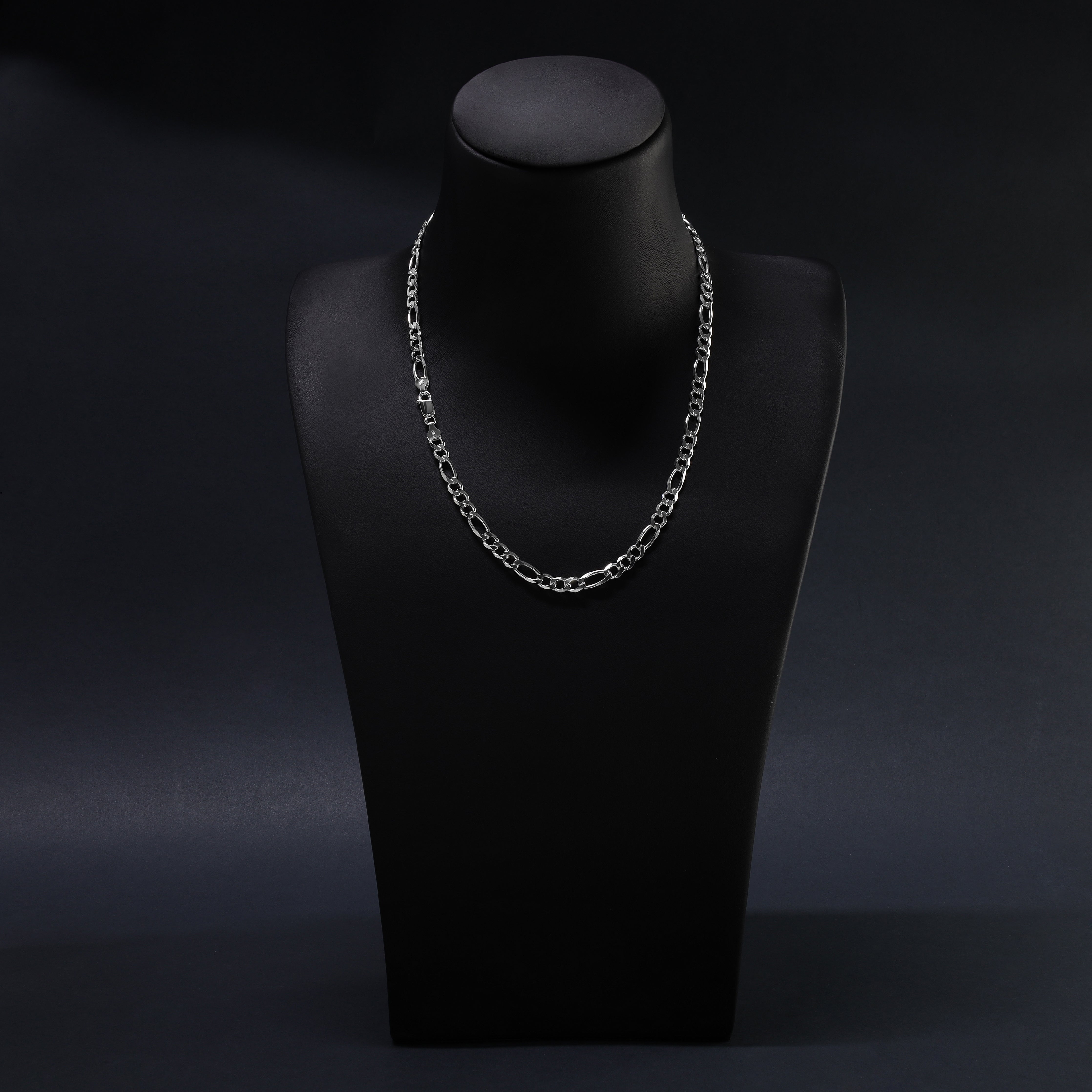 6mm Figaro Kette aus 925 Sterlingsilber