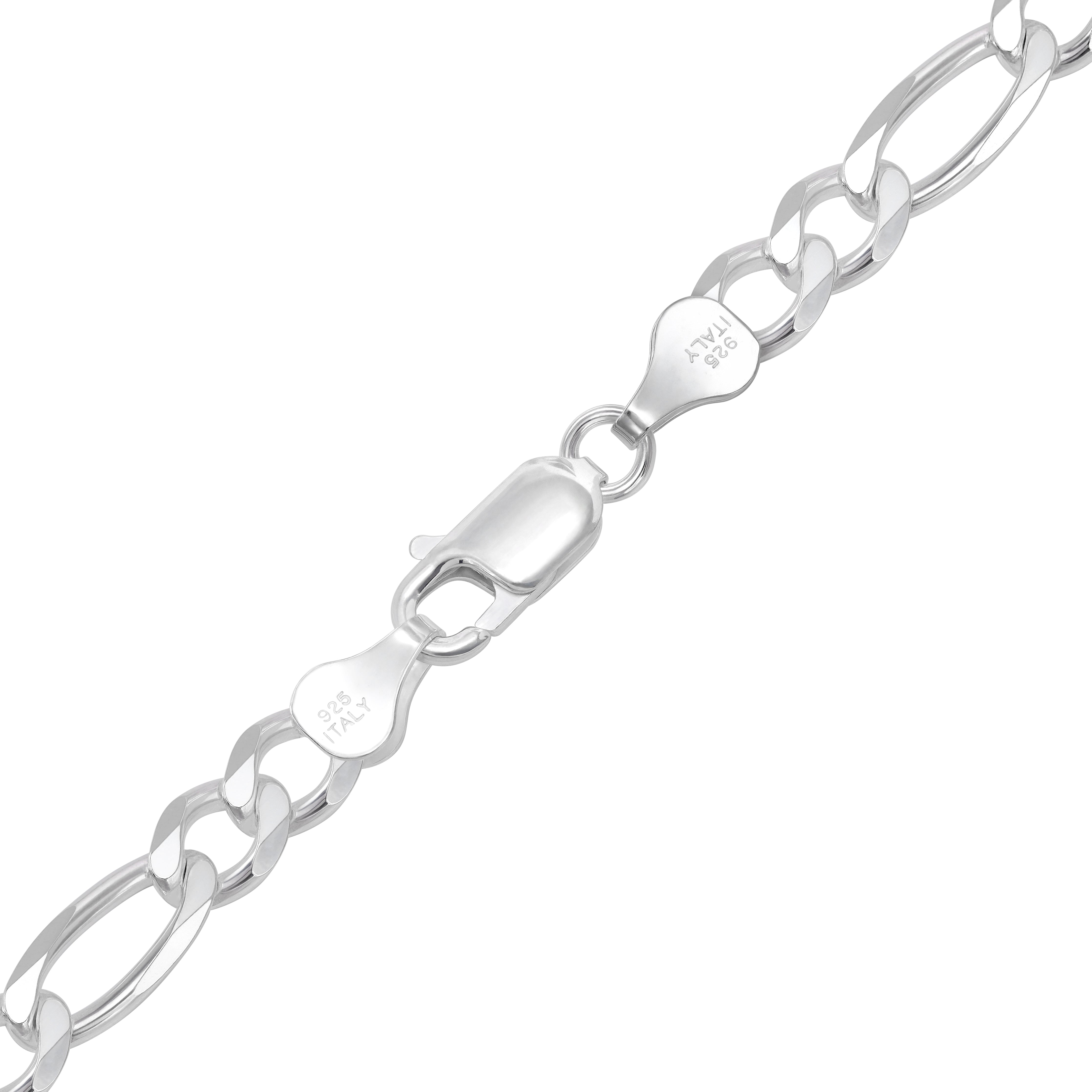 6mm Figaro Kette aus 925 Sterlingsilber