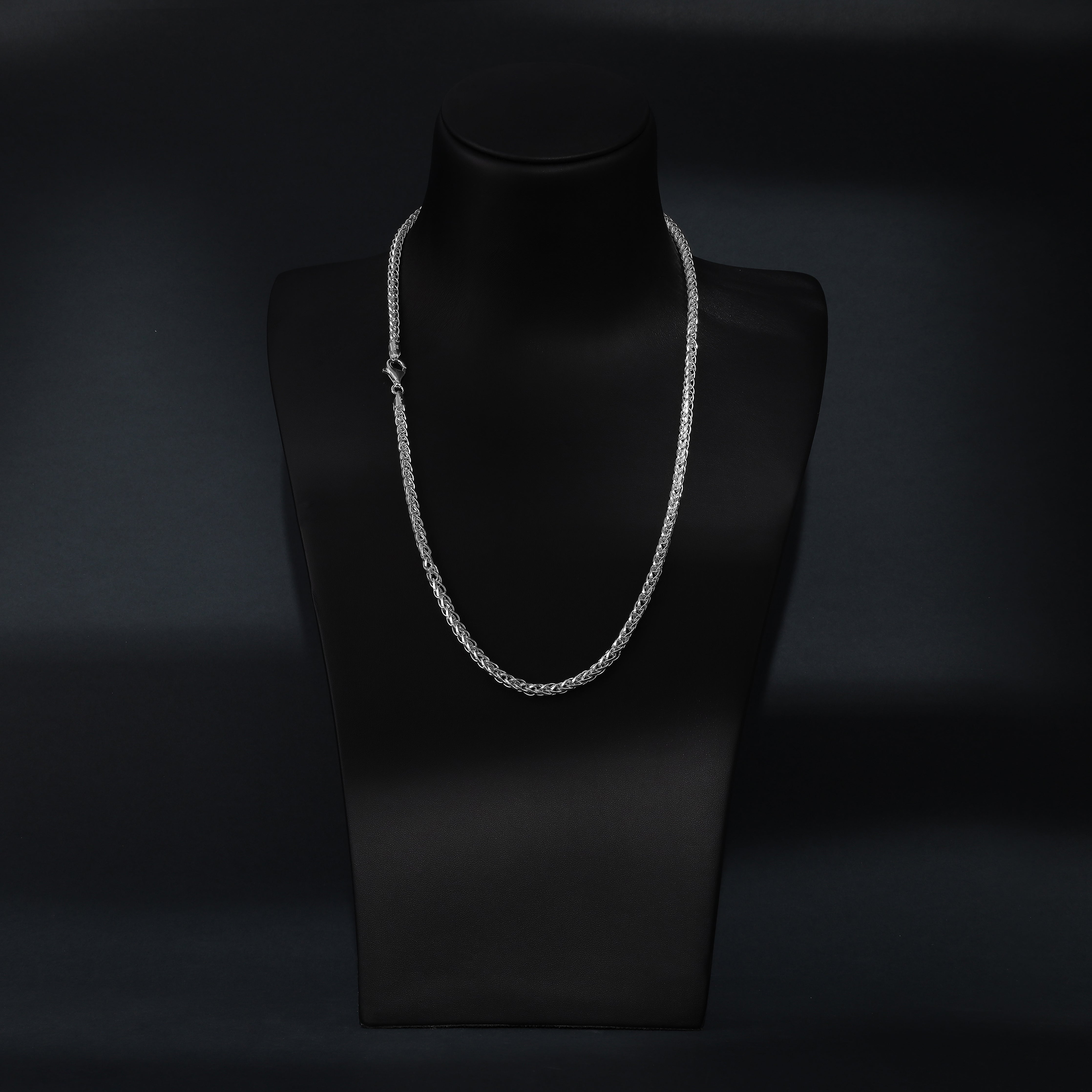 5mm Kordelkette Ropechain 65cm aus 925 Sterlingsilber