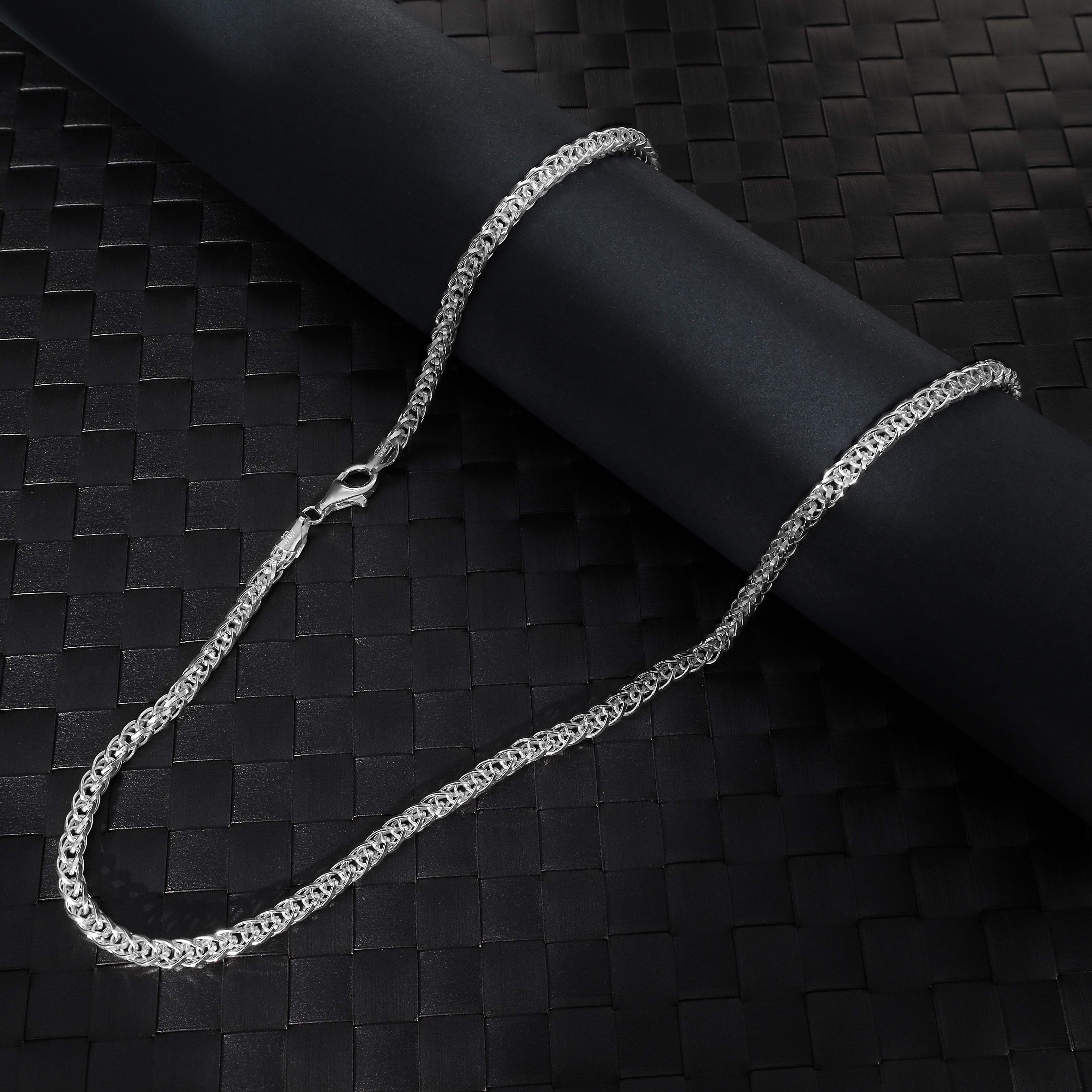 5mm Kordelkette Ropechain 65cm aus 925 Sterlingsilber