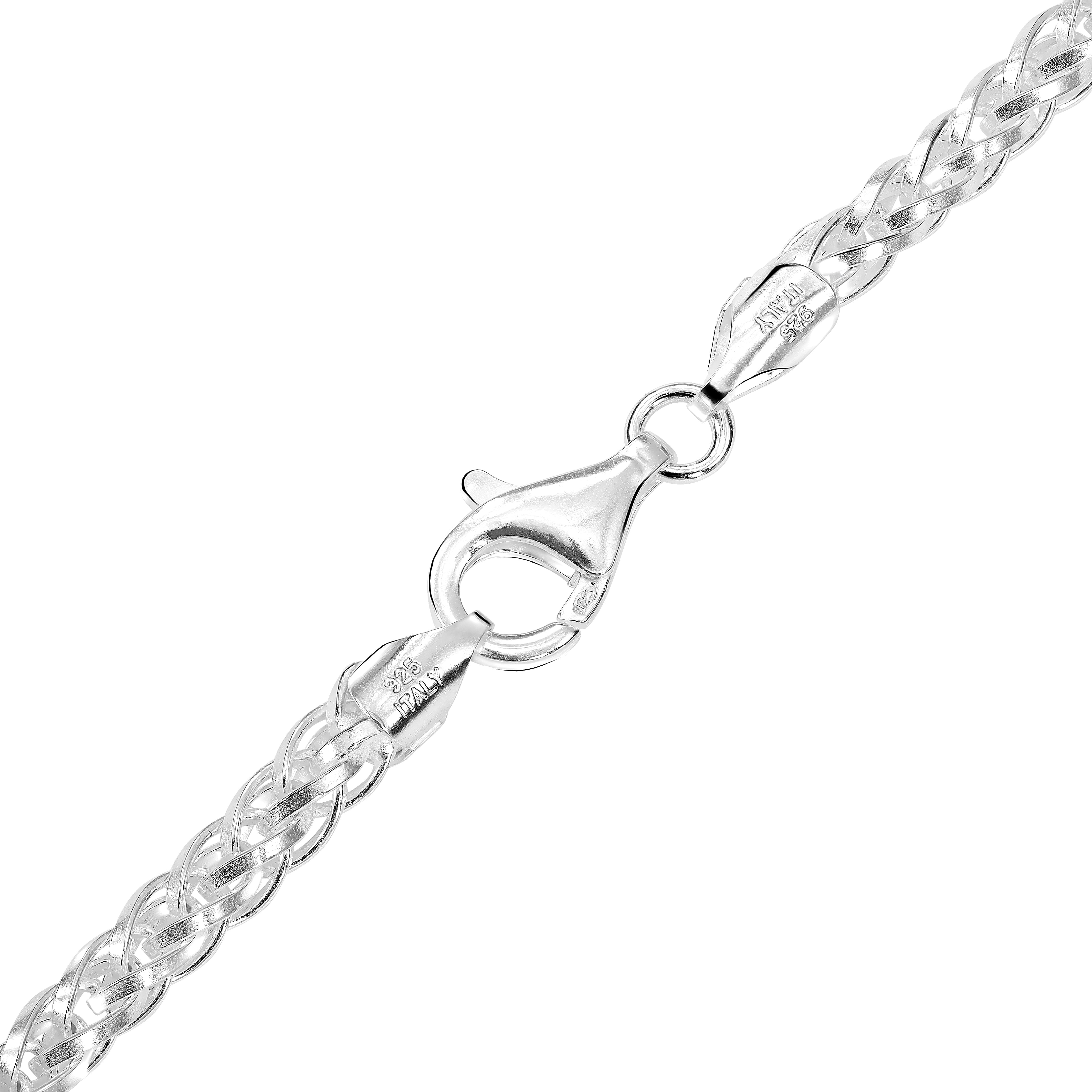 5mm Kordelkette Ropechain 65cm aus 925 Sterlingsilber