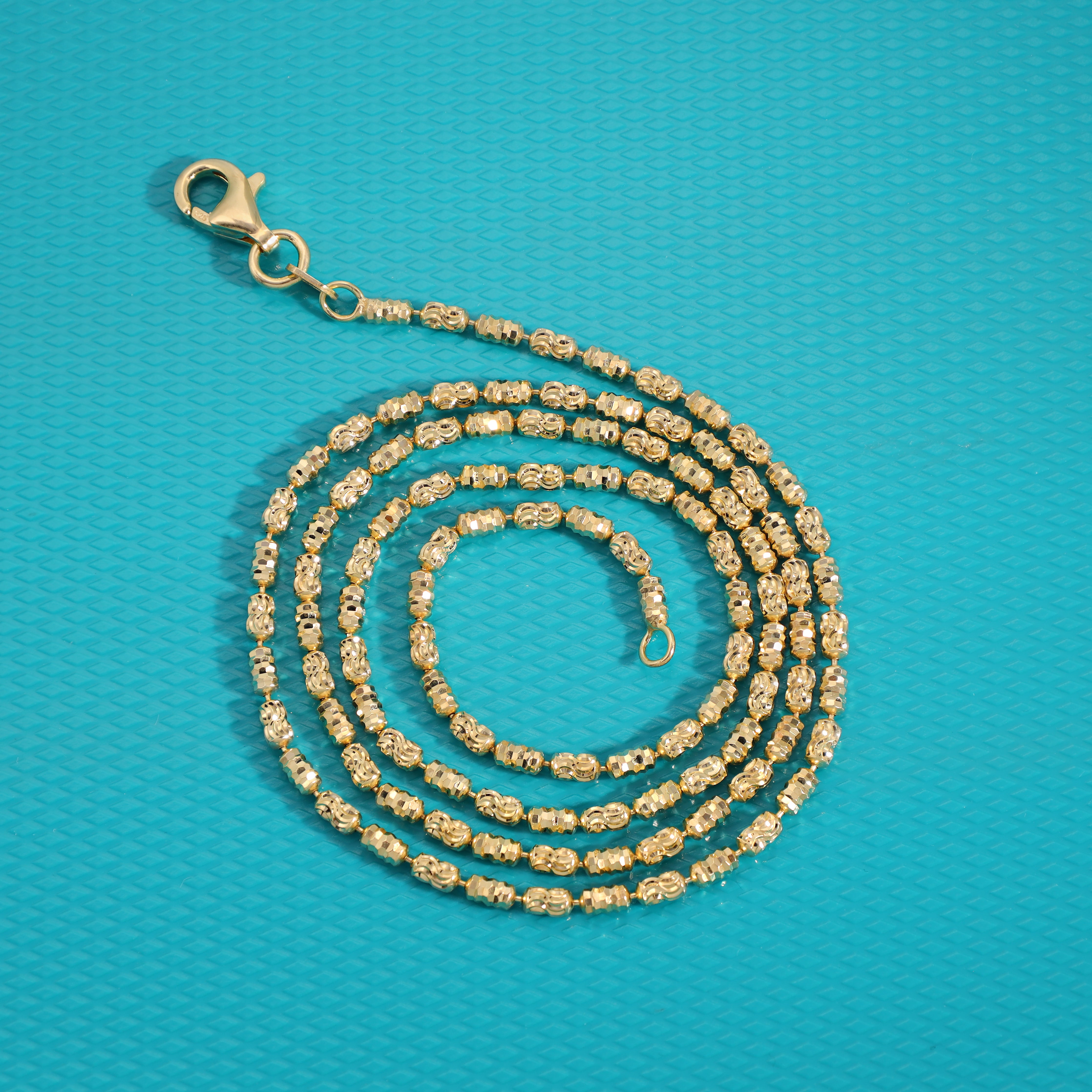 5mm Plate Chain Movable Stirrup Chain Bracelet - 925 Silver