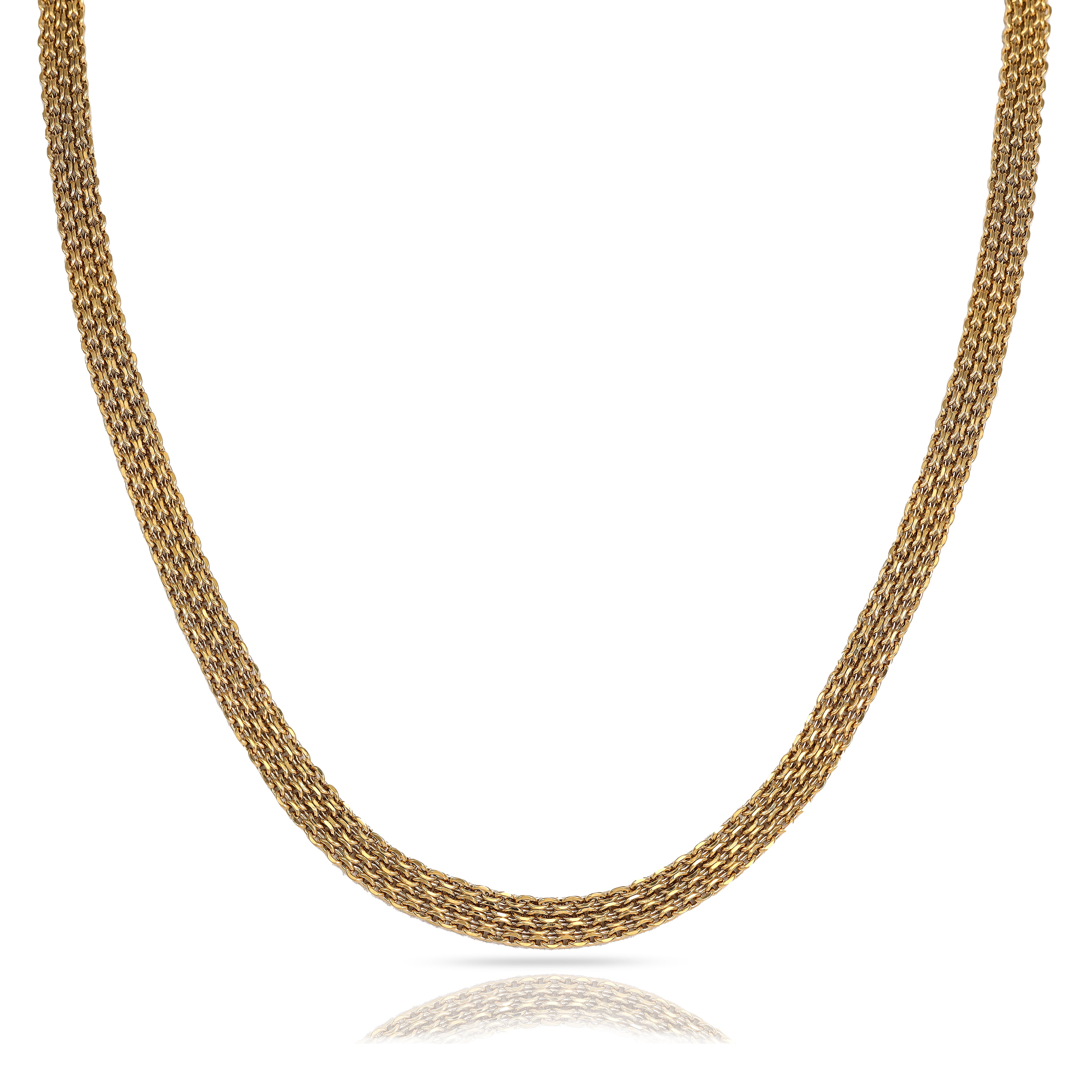 6mm Bismarck chain made of stainless steel 18K gold plated 