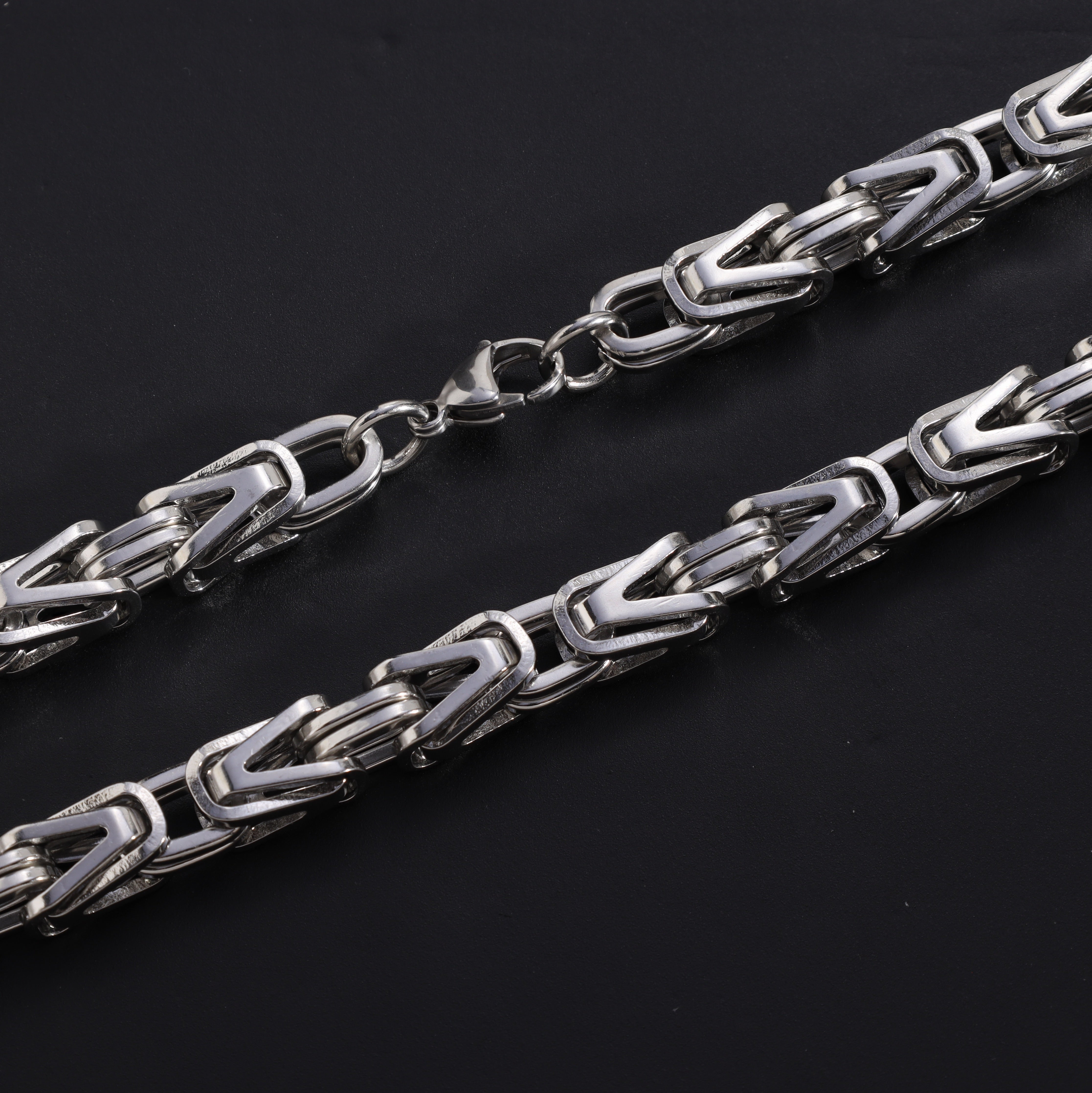 Set - Necklace + Bracelet 8mm King's Chain made of stainless steel