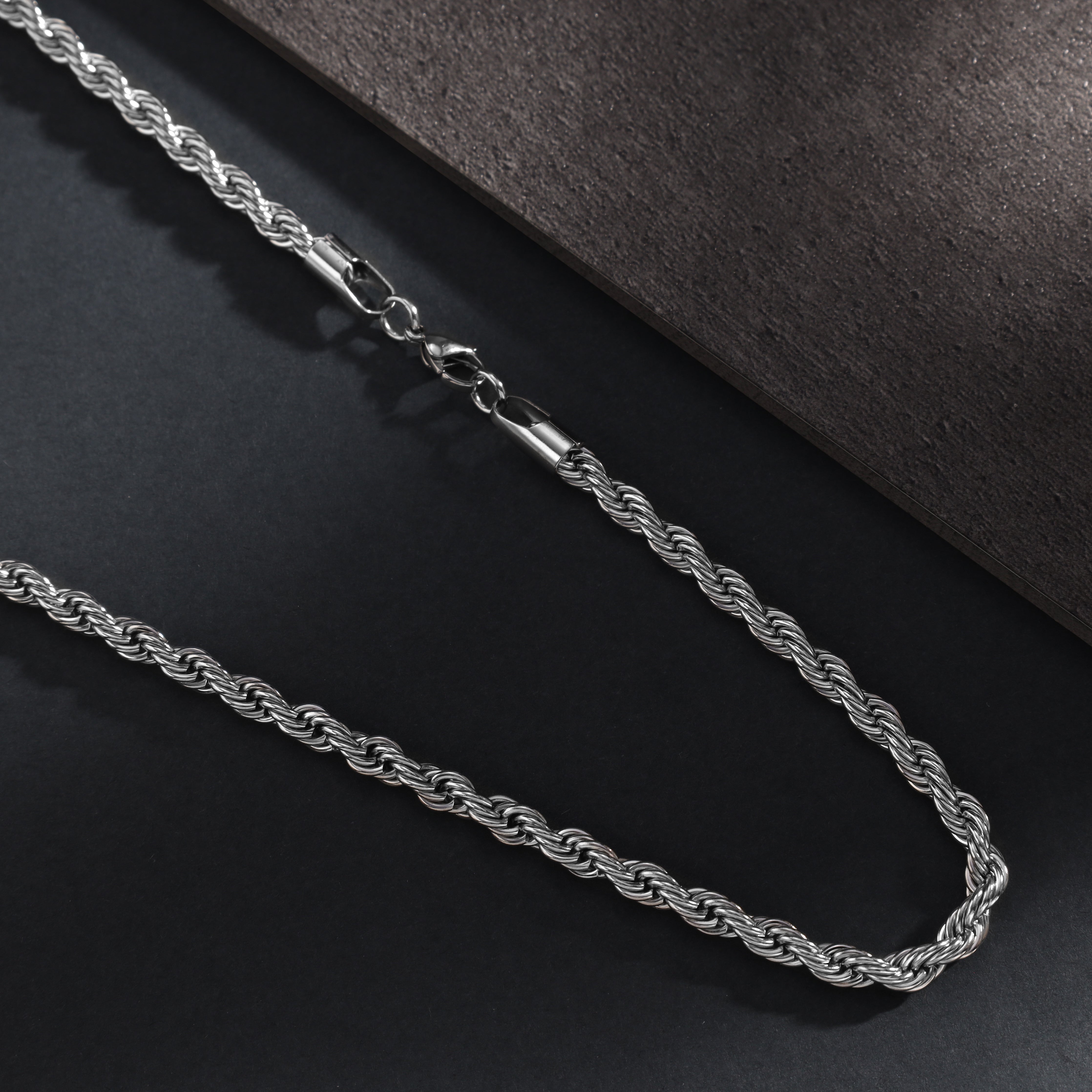 Rope Chain 5mm wide made of stainless steel 