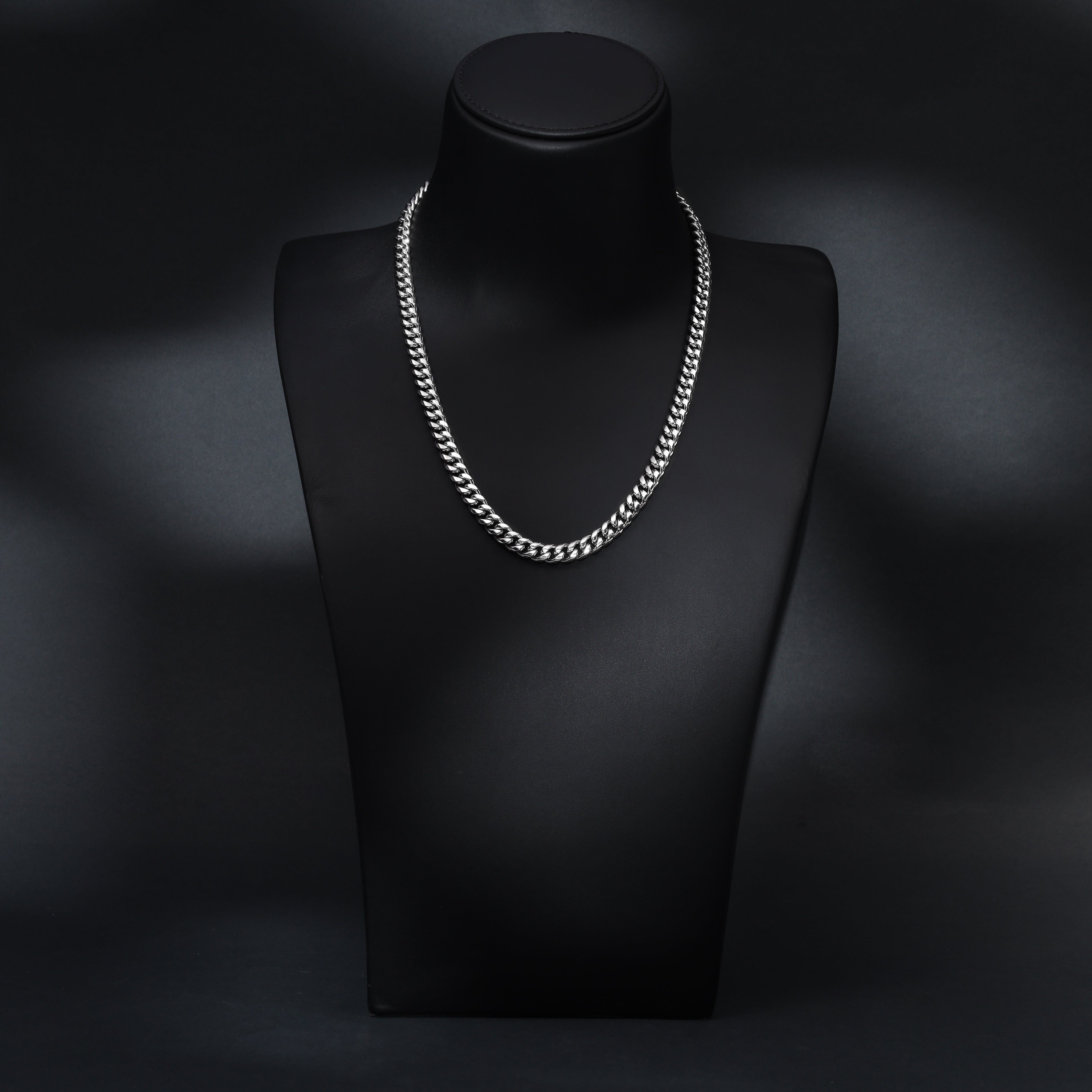 Set - Necklace + Bracelet 8mm Miami Cuban Link Curb Chain made of stainless steel