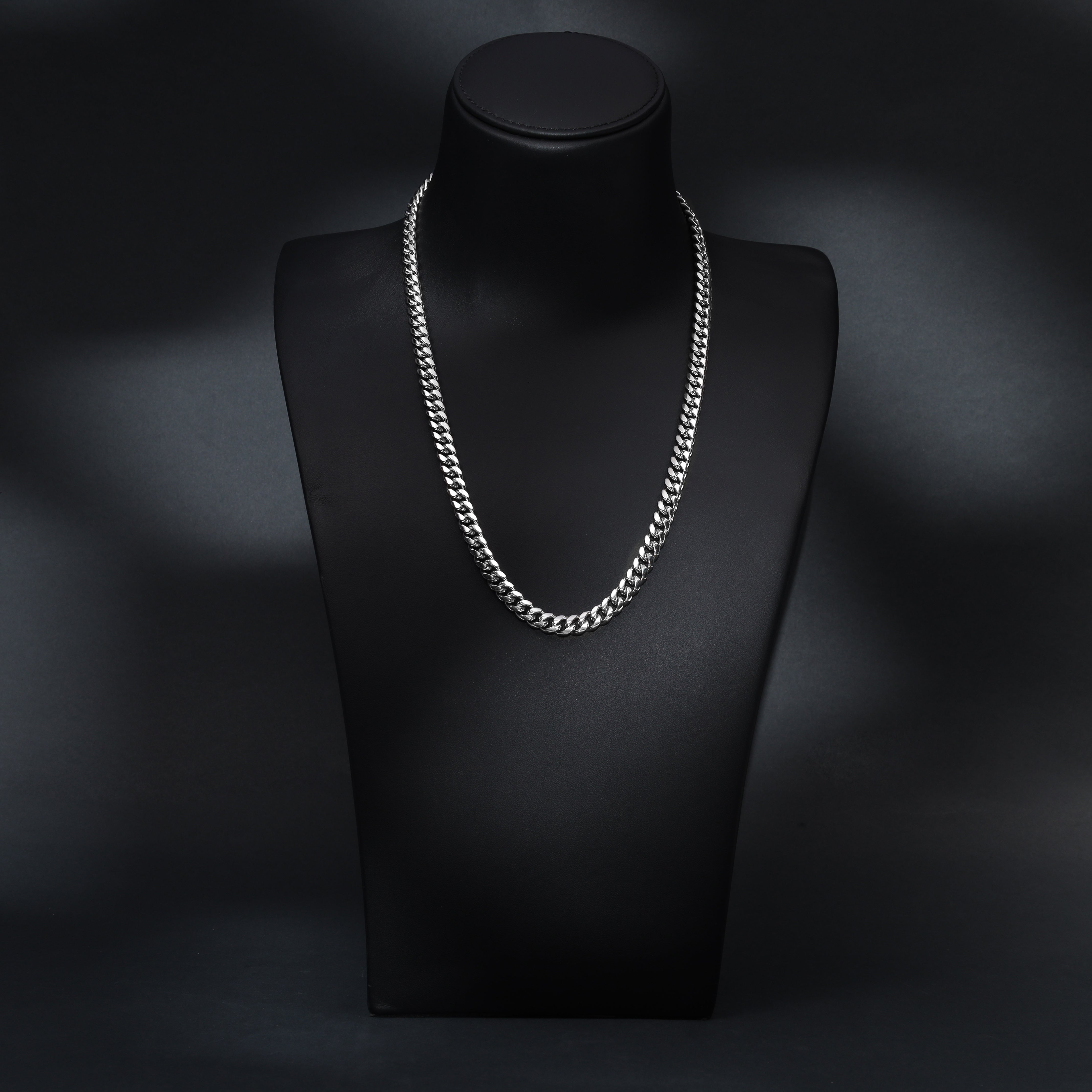 Set - Necklace + Bracelet 8mm Miami Cuban Link Curb Chain made of stainless steel