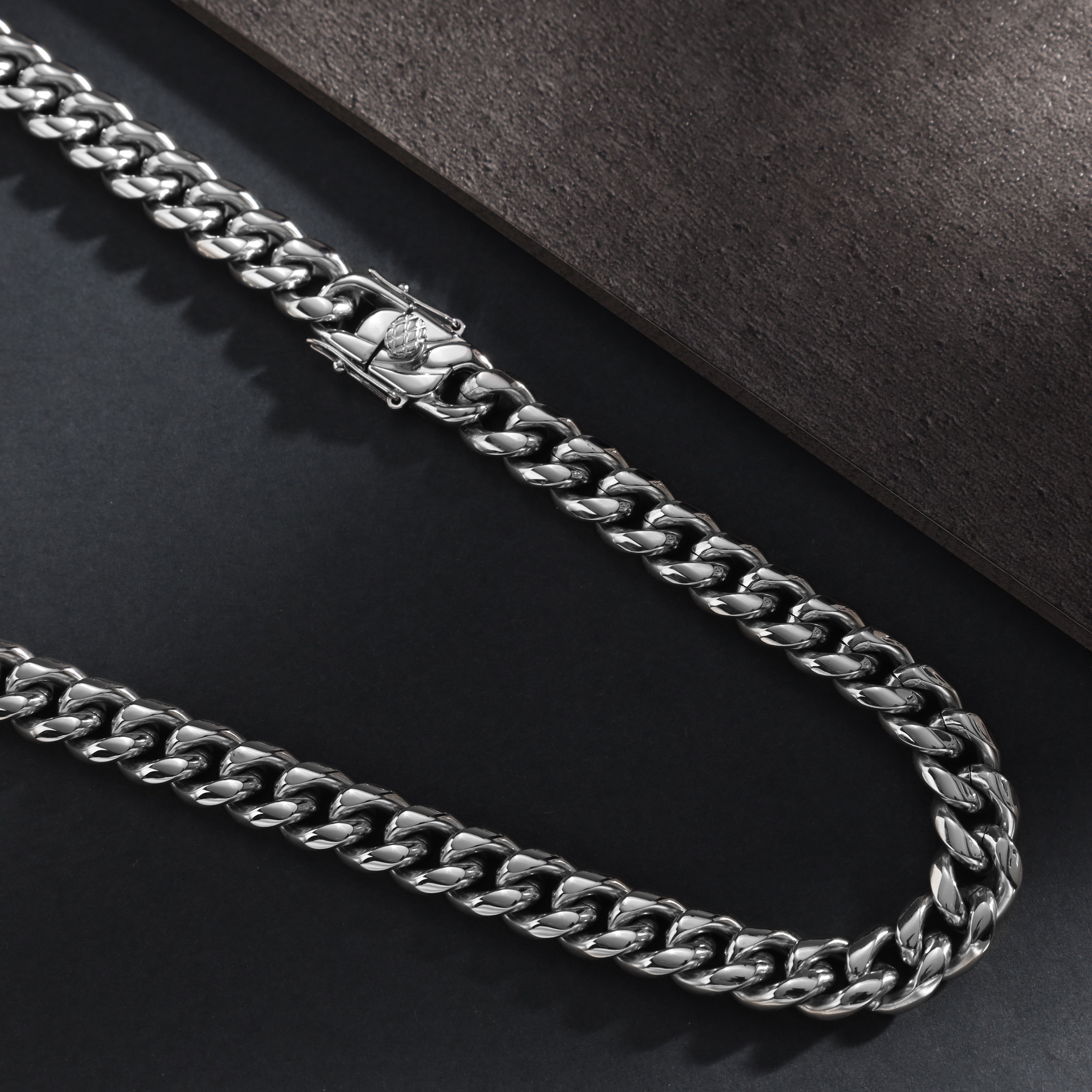 10mm Miami Cuban Link Curb Chain Made of Stainless Steel 