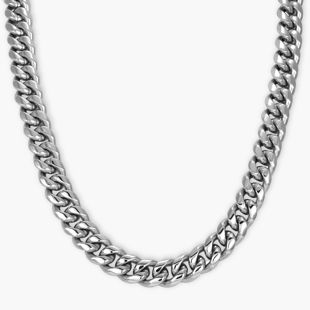 12mm Miami Cuban Link Panzerkette aus Edelstahl Panzerkette