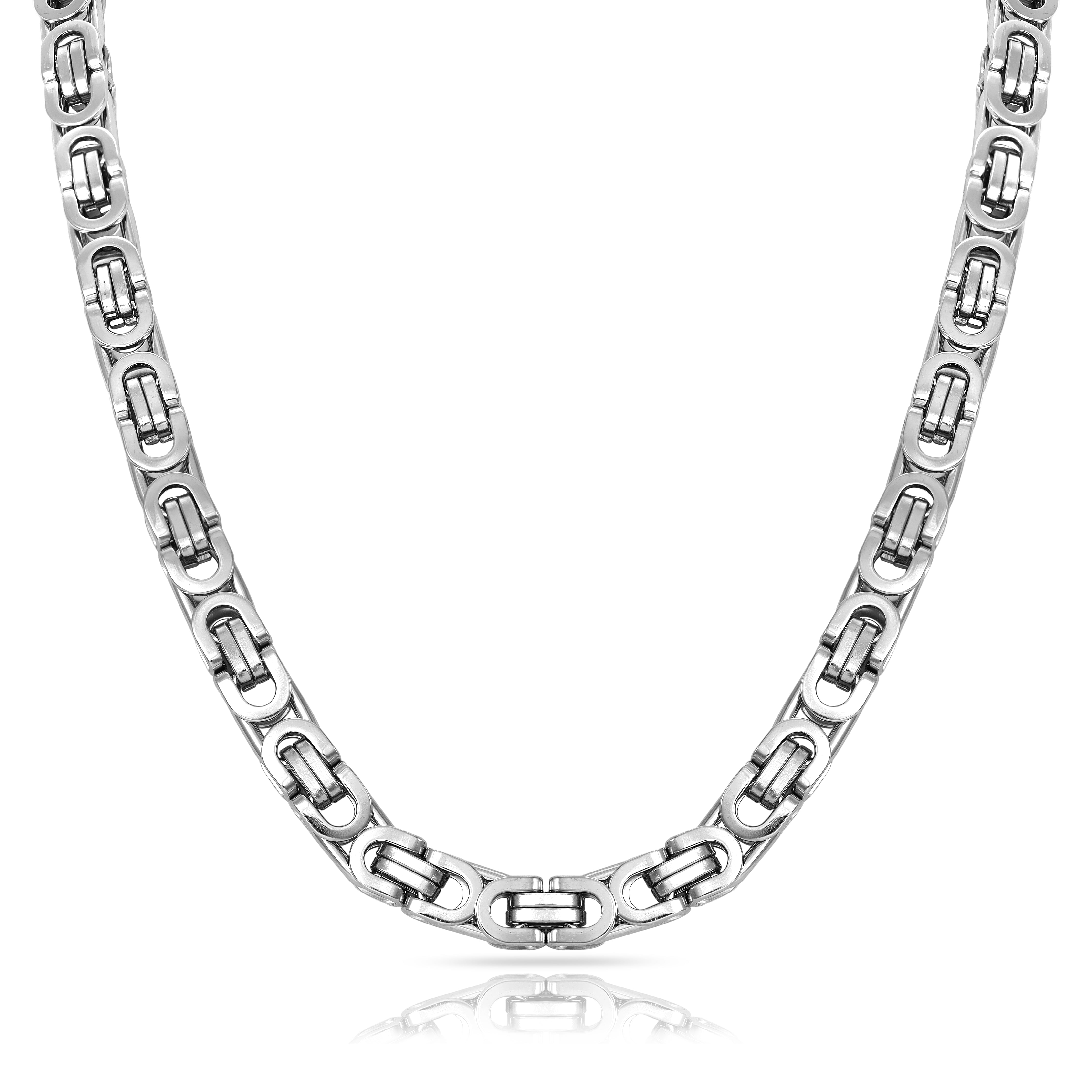 8mm Etruscan chain flat king chain 60cm made of stainless steel 