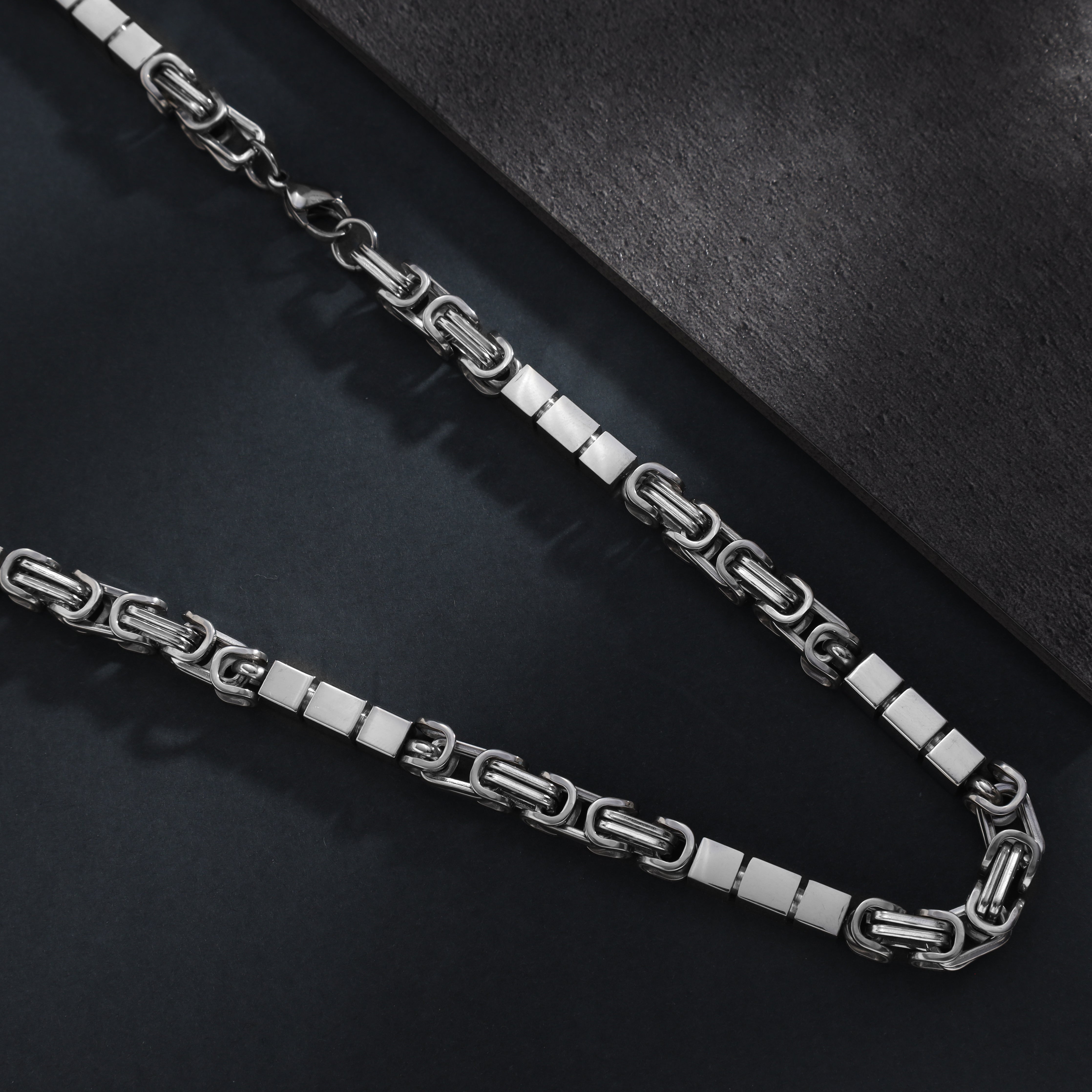 7mm king chain with blocks 60cm made of stainless steel 