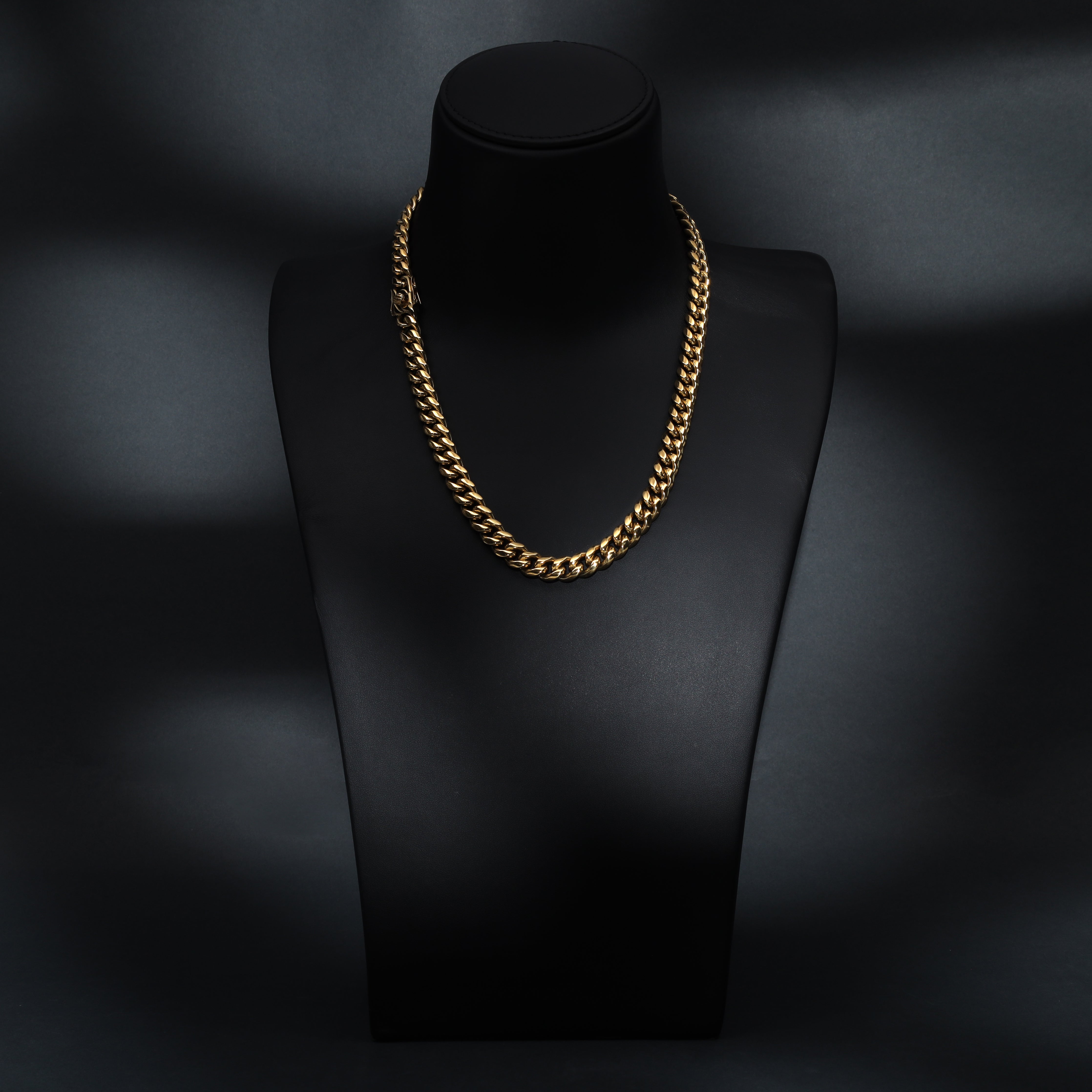 10mm Miami Cuban link made of stainless steel 18K gold plated 