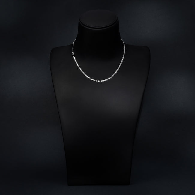 5. Bild von Bismarck Kette 3mm breit aus 925 Sterling Silber unisex
