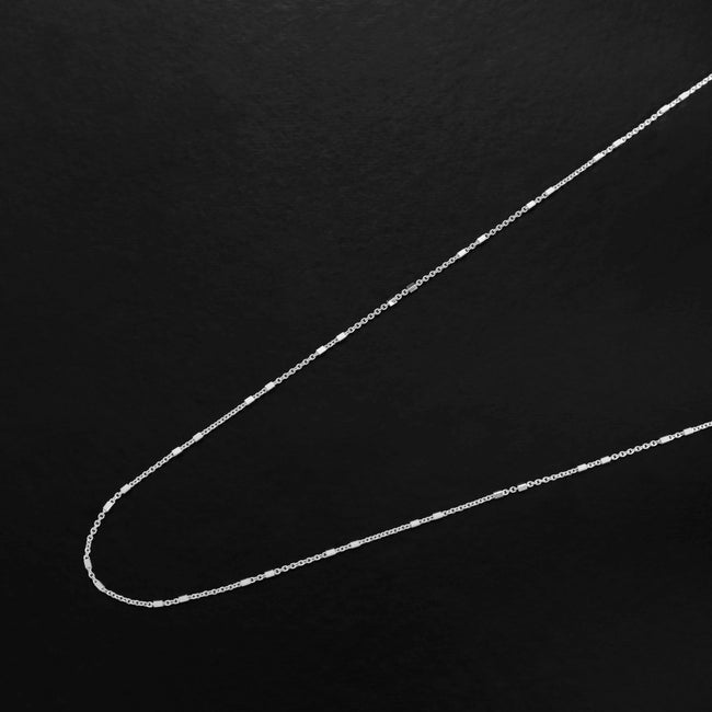 4. Bild von Ankerkette mit Box Elementen 1mm breit aus 925 Sterling Silber unisex