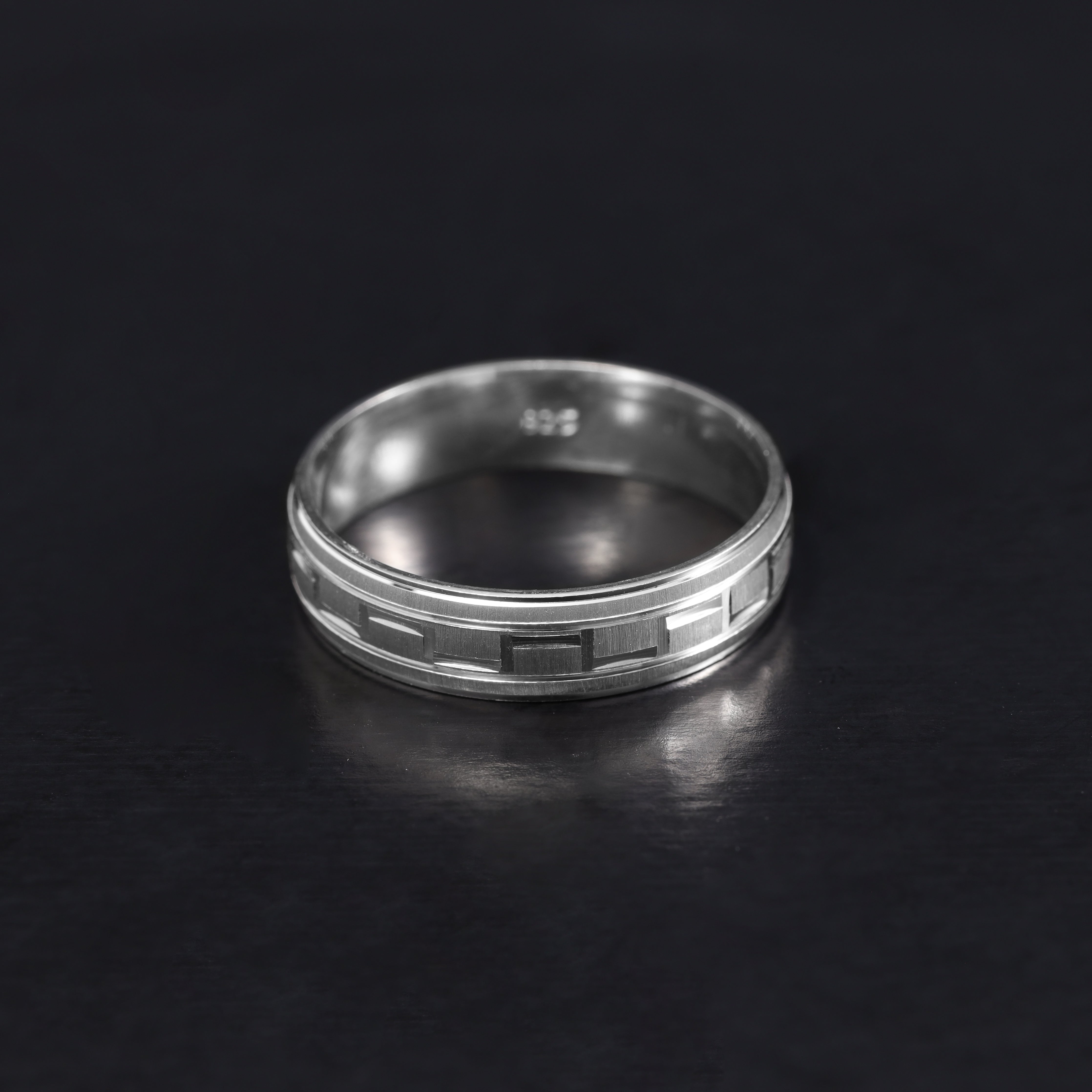 Herren Silberring 5,5mm aus 925 Sterlingsilber size 7/8/9/10/11/12/13 - Taipan Schmuck