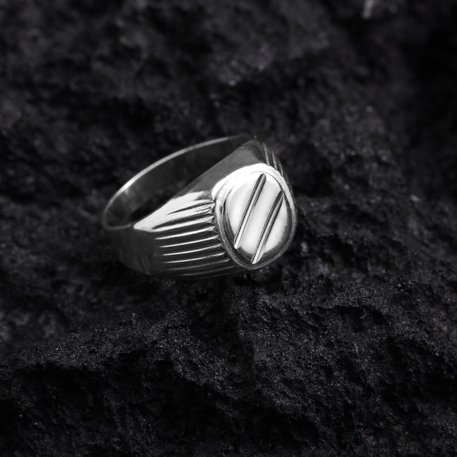 2. Bild von Siegelring Silberring aus 925 Sterlingsilber Größe 7-9