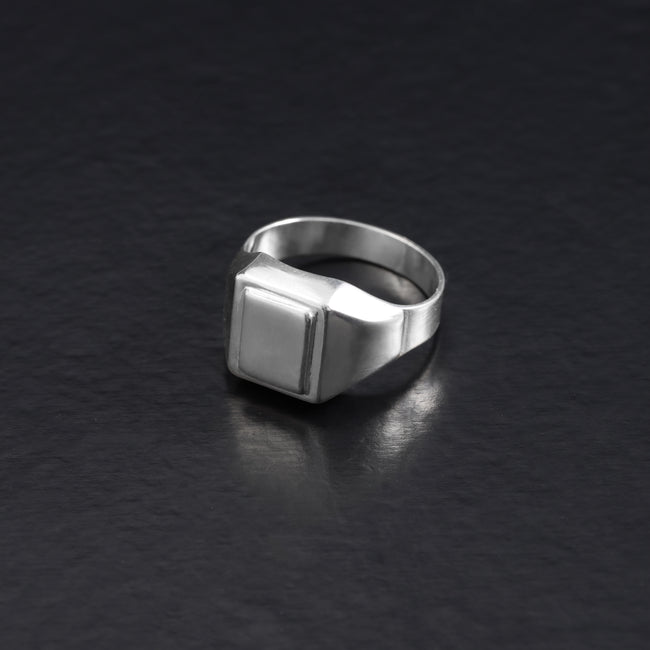 4. Bild von Siegelring Silberring aus 925 Sterlingsilber Größe 7-9