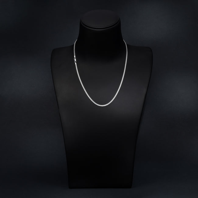 7. Bild von Bismarck Kette 3mm breit aus 925 Sterling Silber unisex