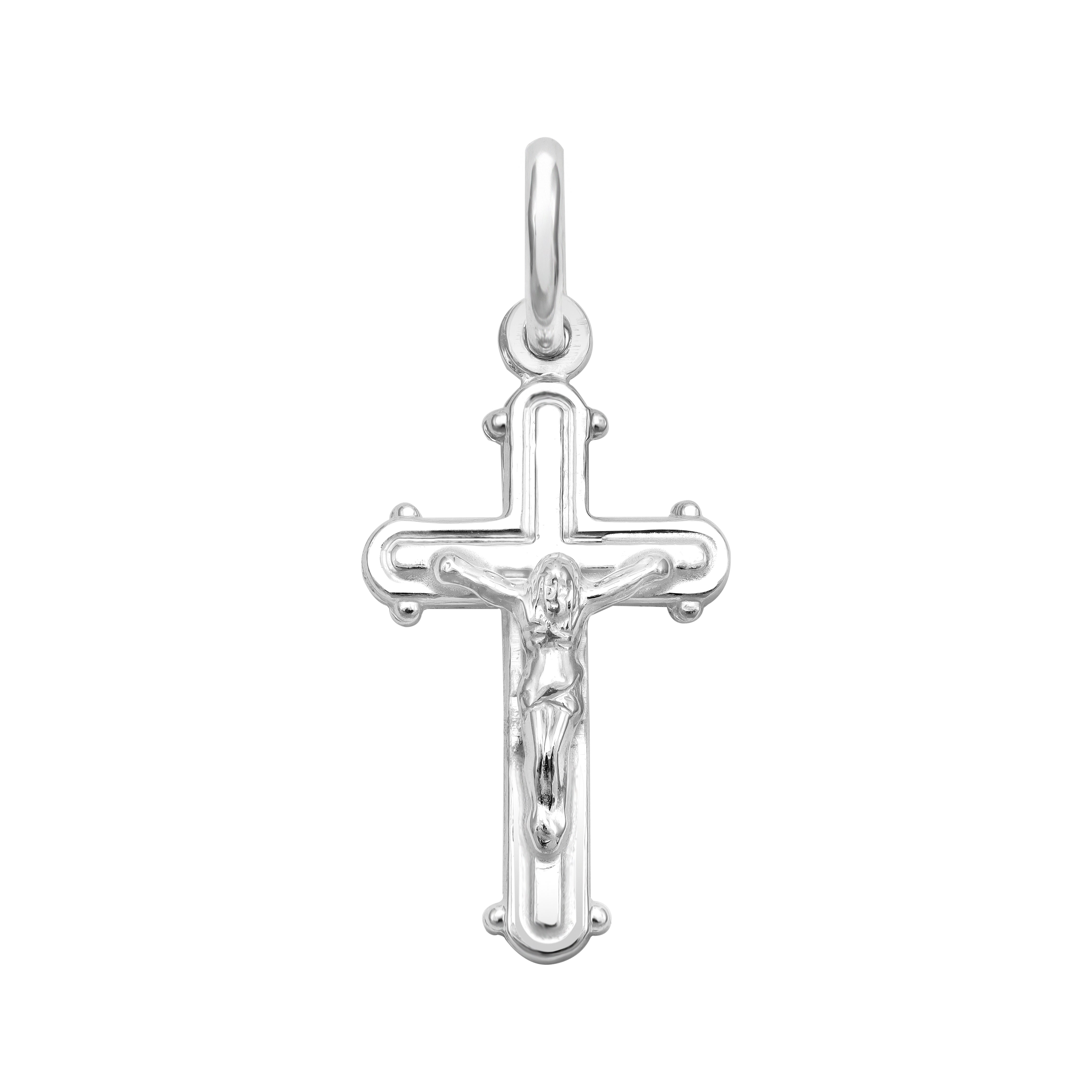 Kreuz mit Jesus Anhänger aus 925 Sterlingsilber (PE407) - Taipan Schmuck
