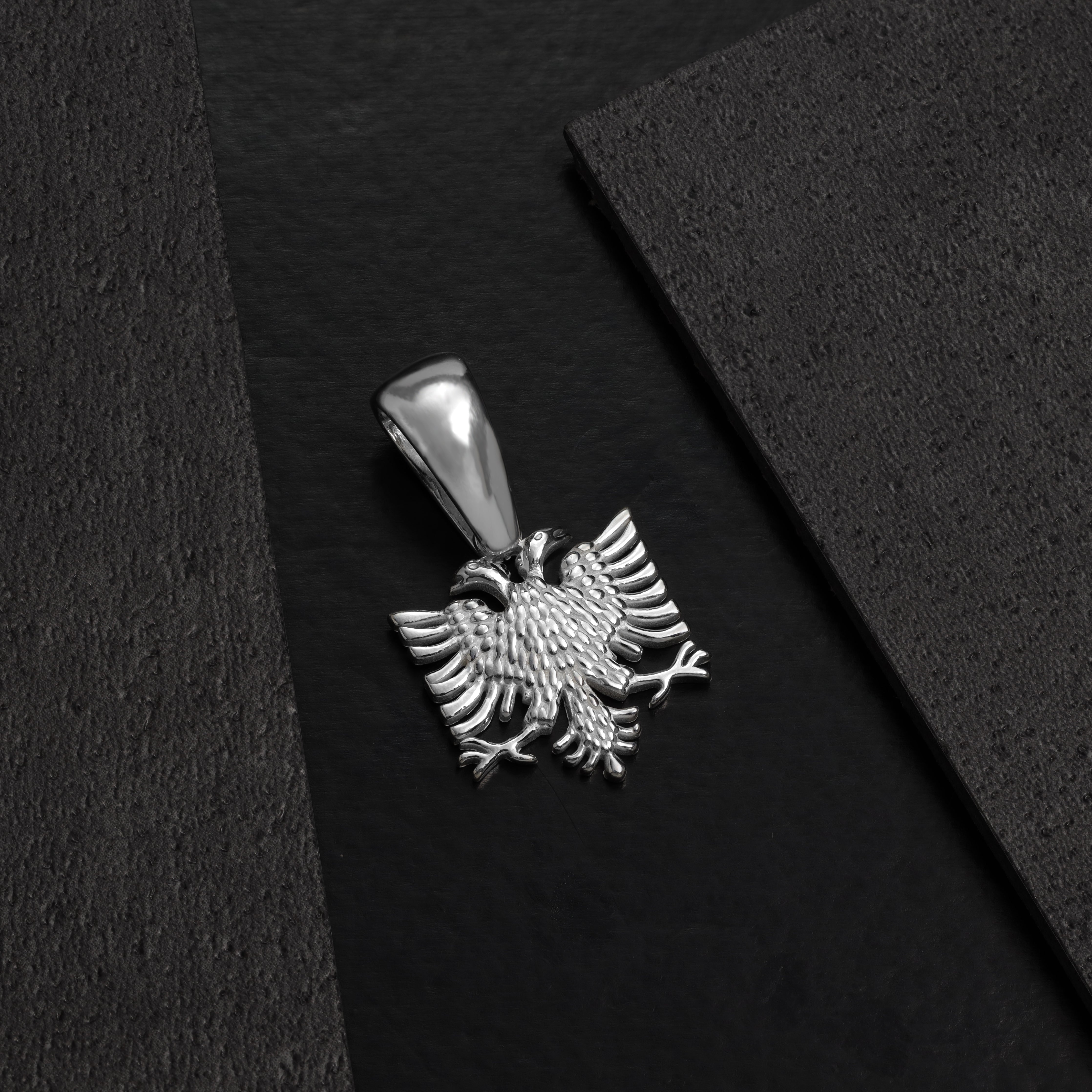 Albanian Eagle Albanian Eagle Flag Shqiptar Pendant made of 925 Sterling Silver (PE471) 