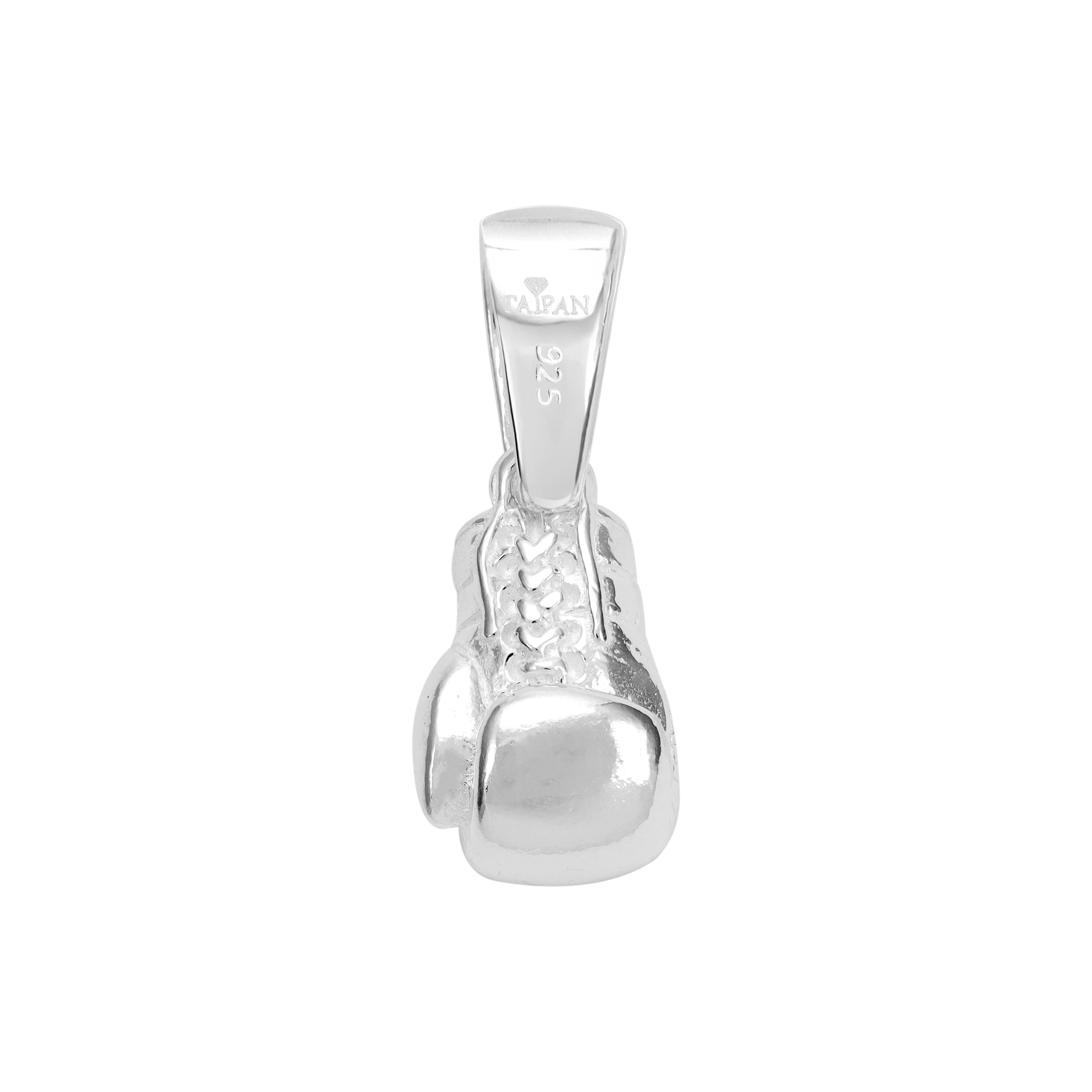 Boxing glove pendant made of 925 sterling silver (PE473) 