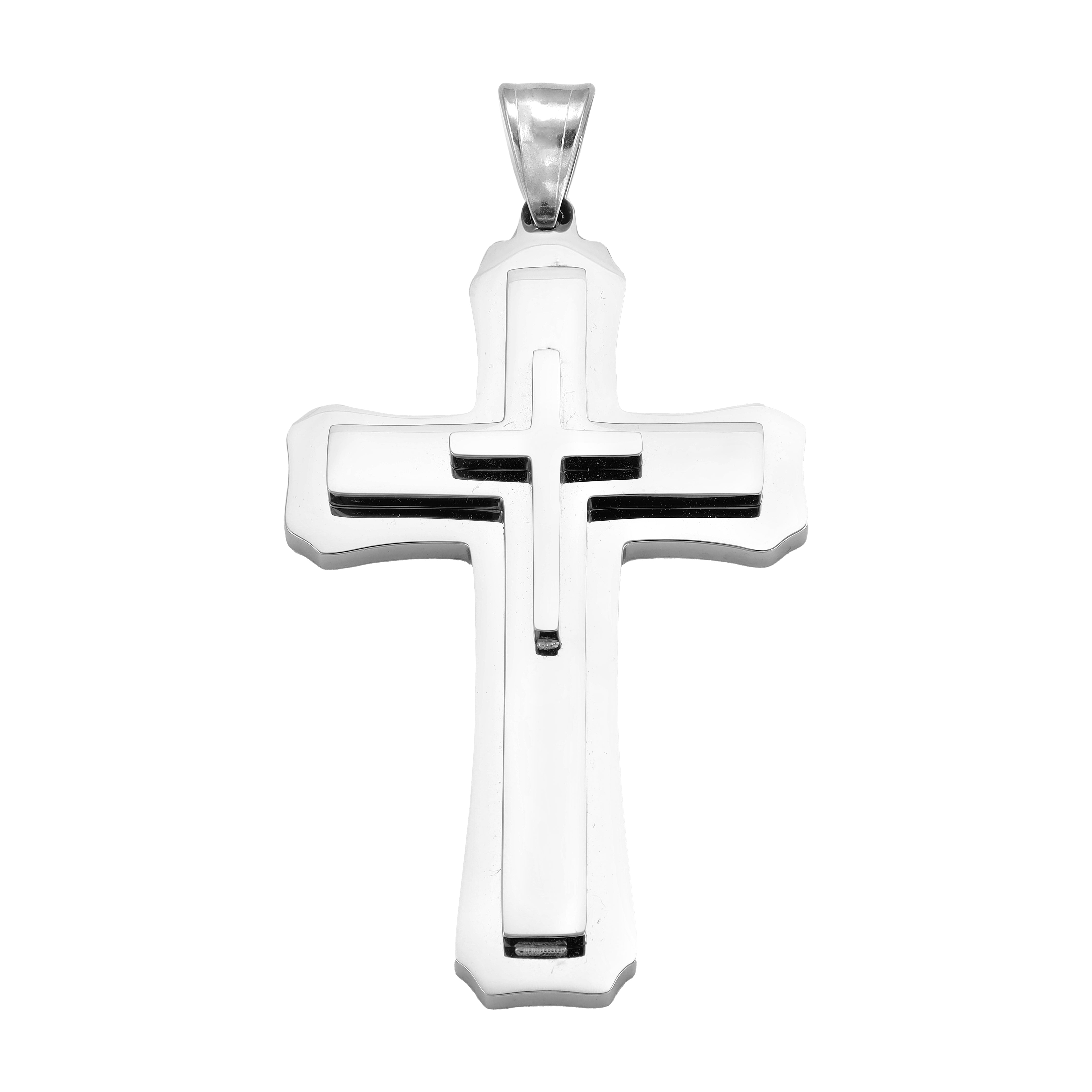 Various cross pendants made of stainless steel