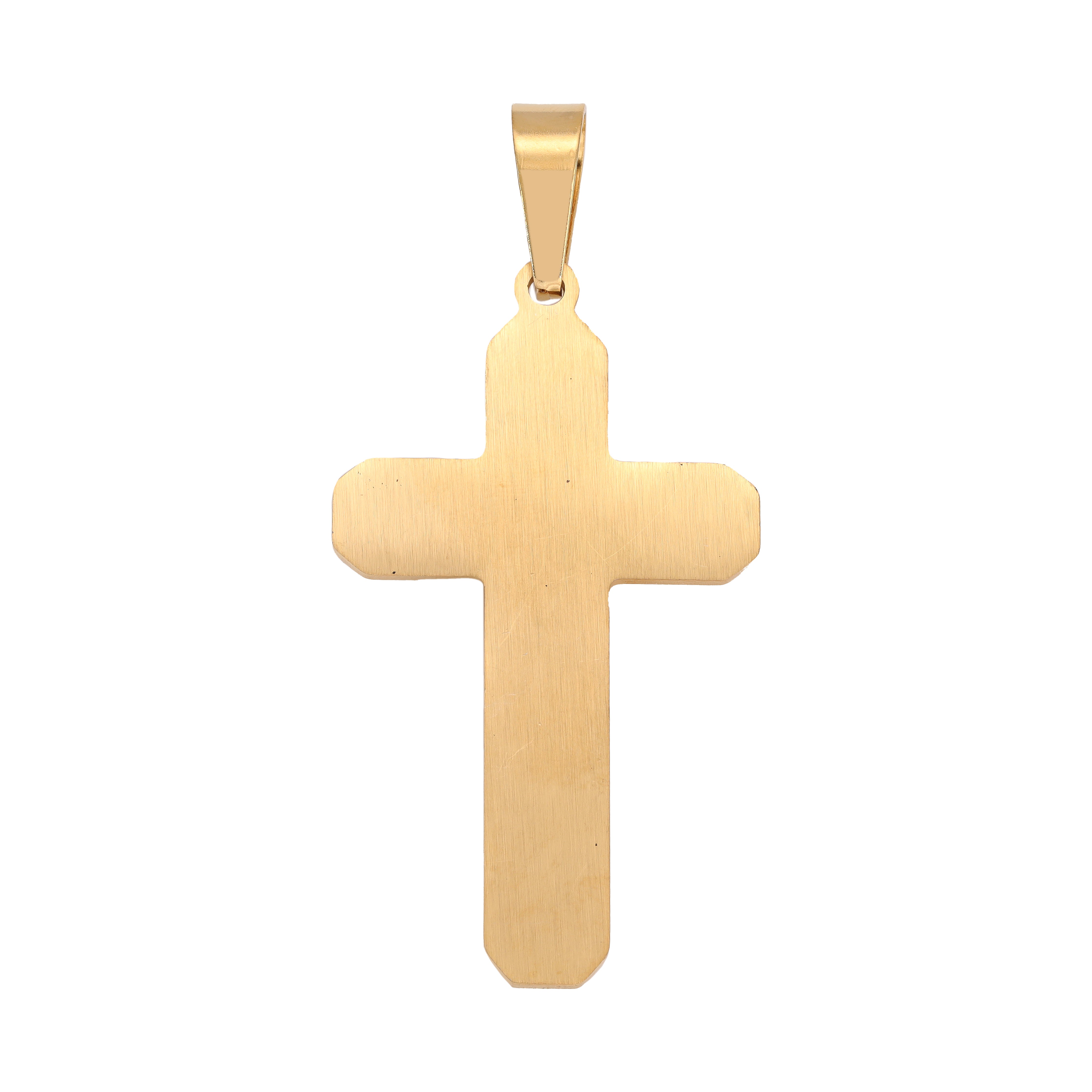 Various cross pendants made of stainless steel 14K gold plated