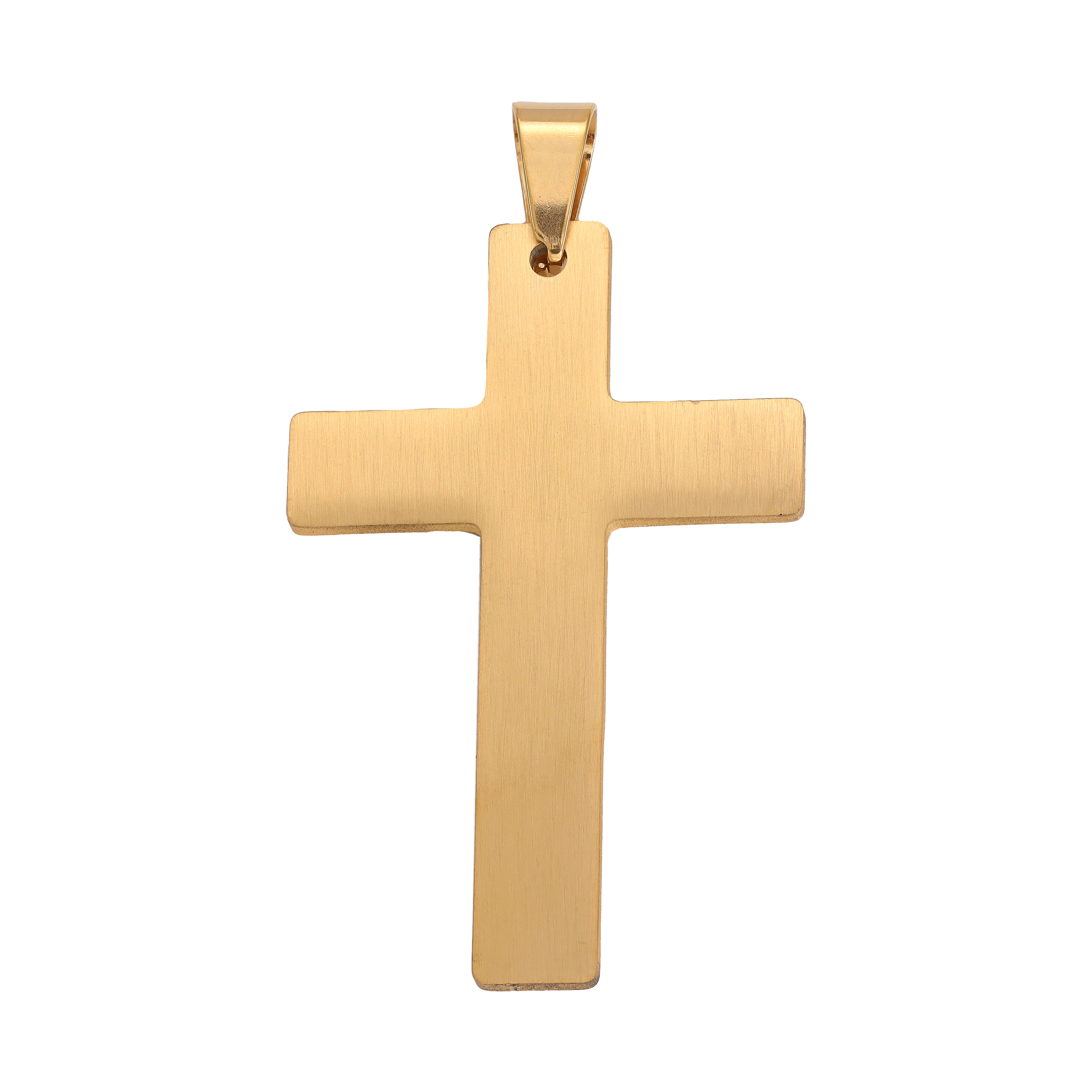 Various cross pendants made of stainless steel 14K gold plated