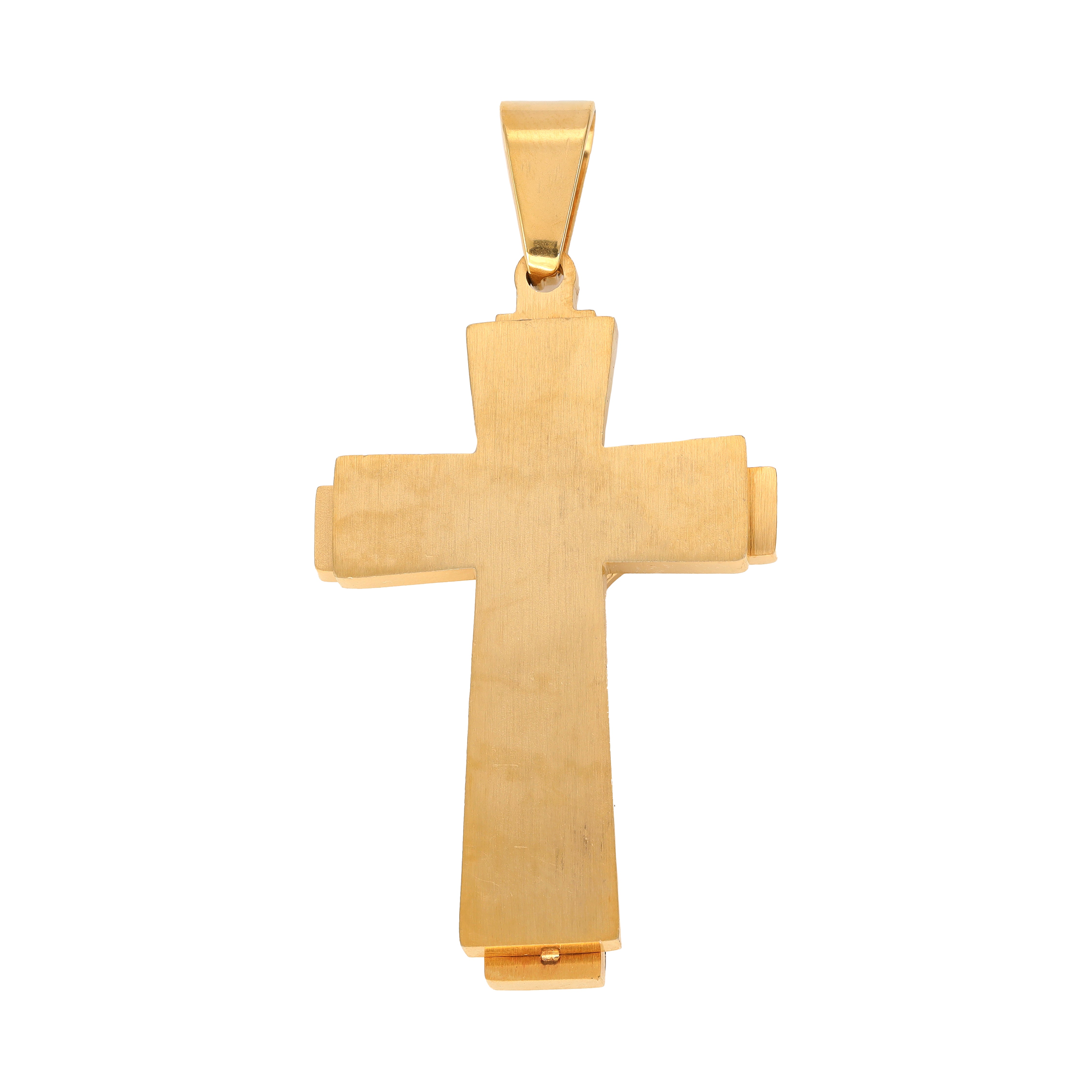 Various cross pendants made of stainless steel 14K gold plated