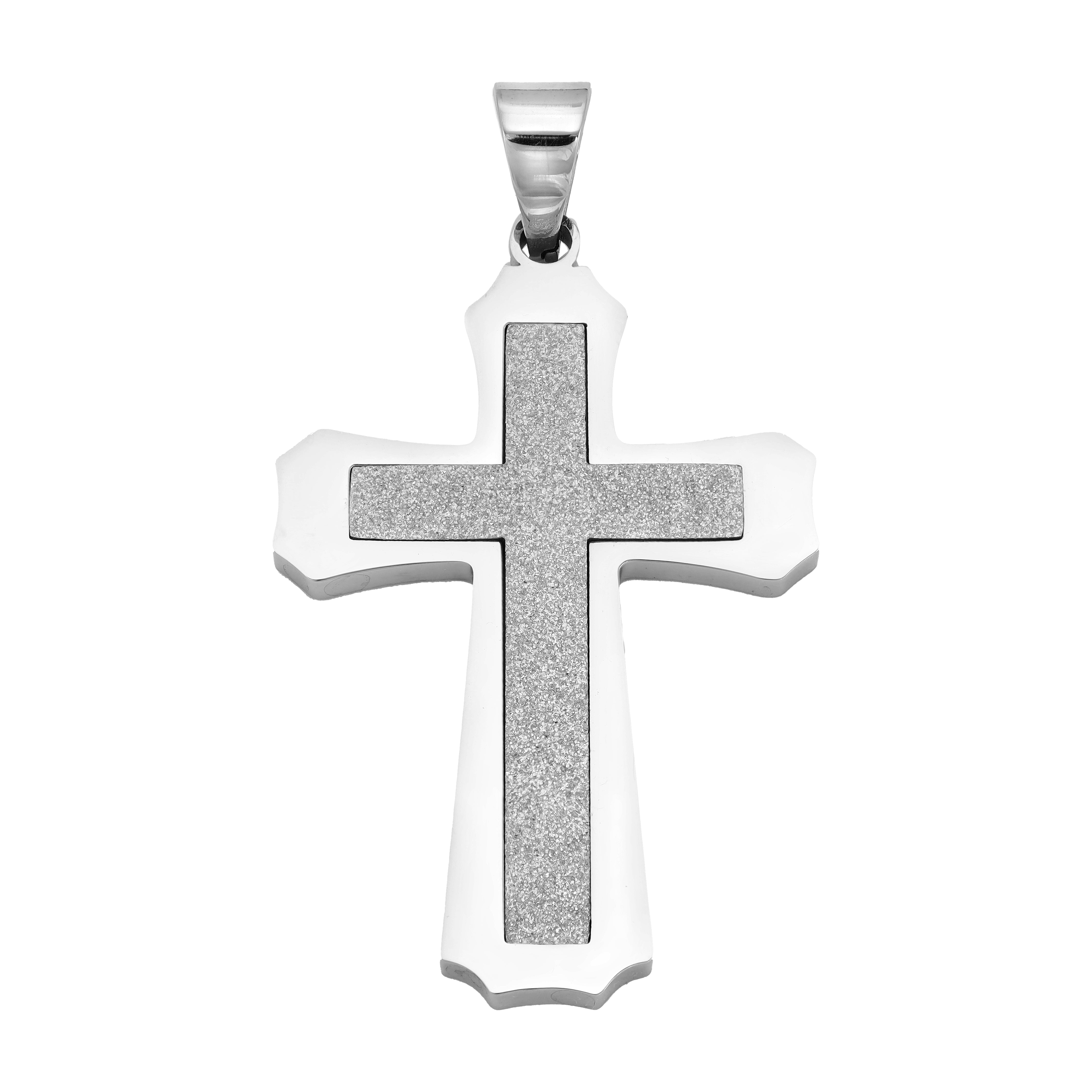 Various cross pendants made of stainless steel