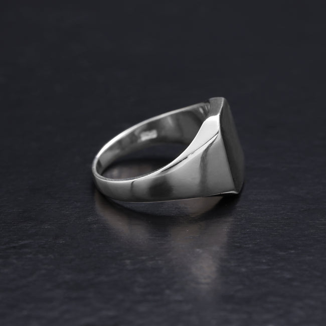 10. Bild von Eleganter Siegelring Silberring aus 925 Sterlingsilber Größe 8-12