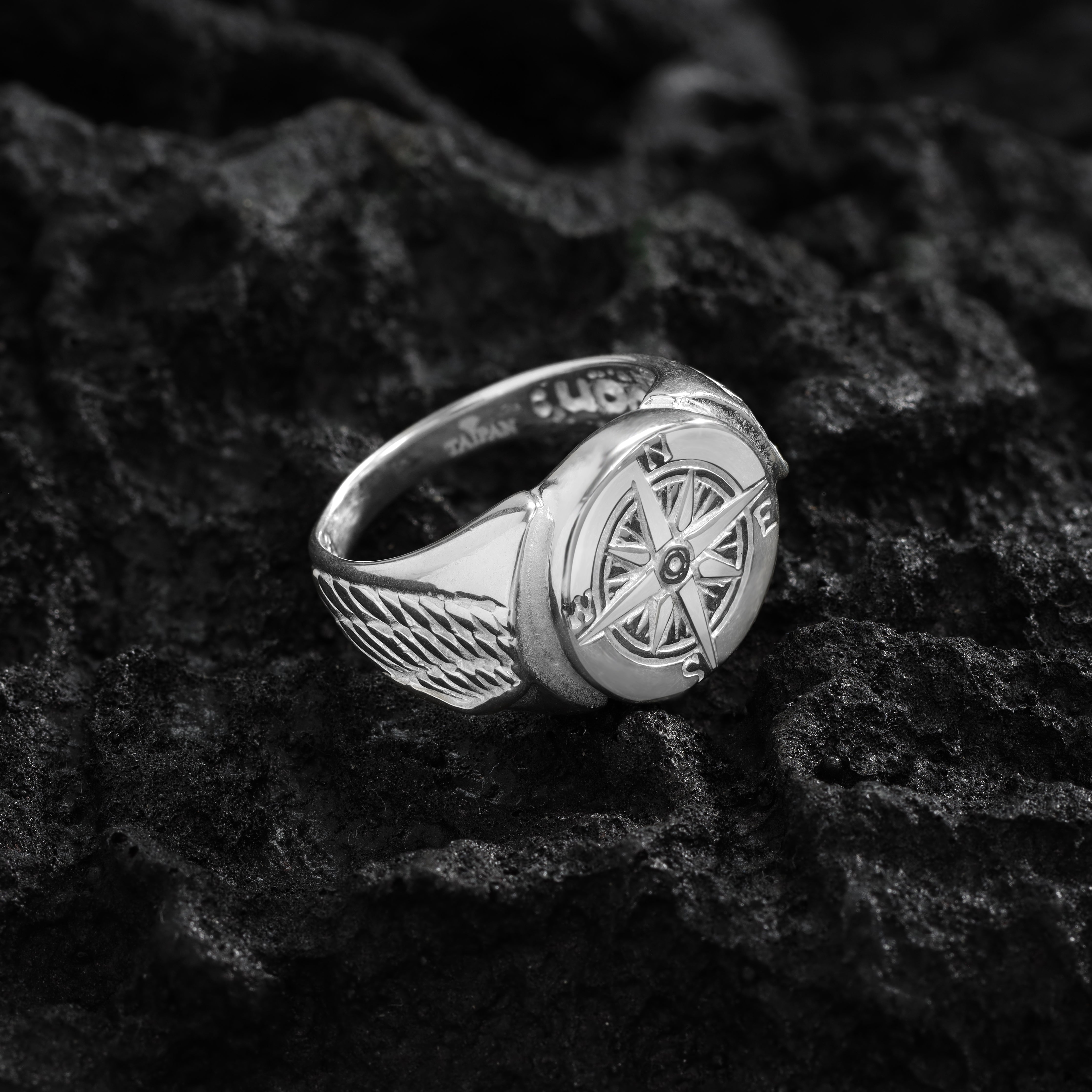 Compass silver ring made of 925 sterling silver size 8-12 "Oriental Dream"