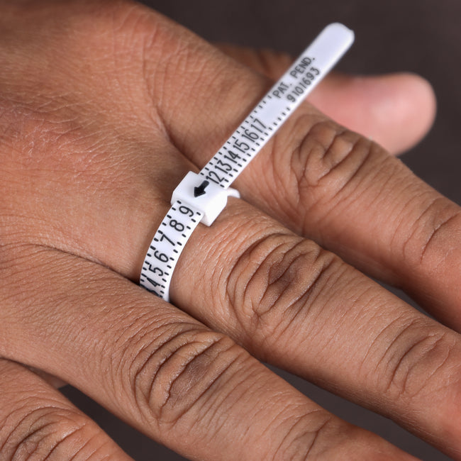 Bild von Ringgröße herausfinden  Size Guide Ringmaßband Ringgrößenmesser