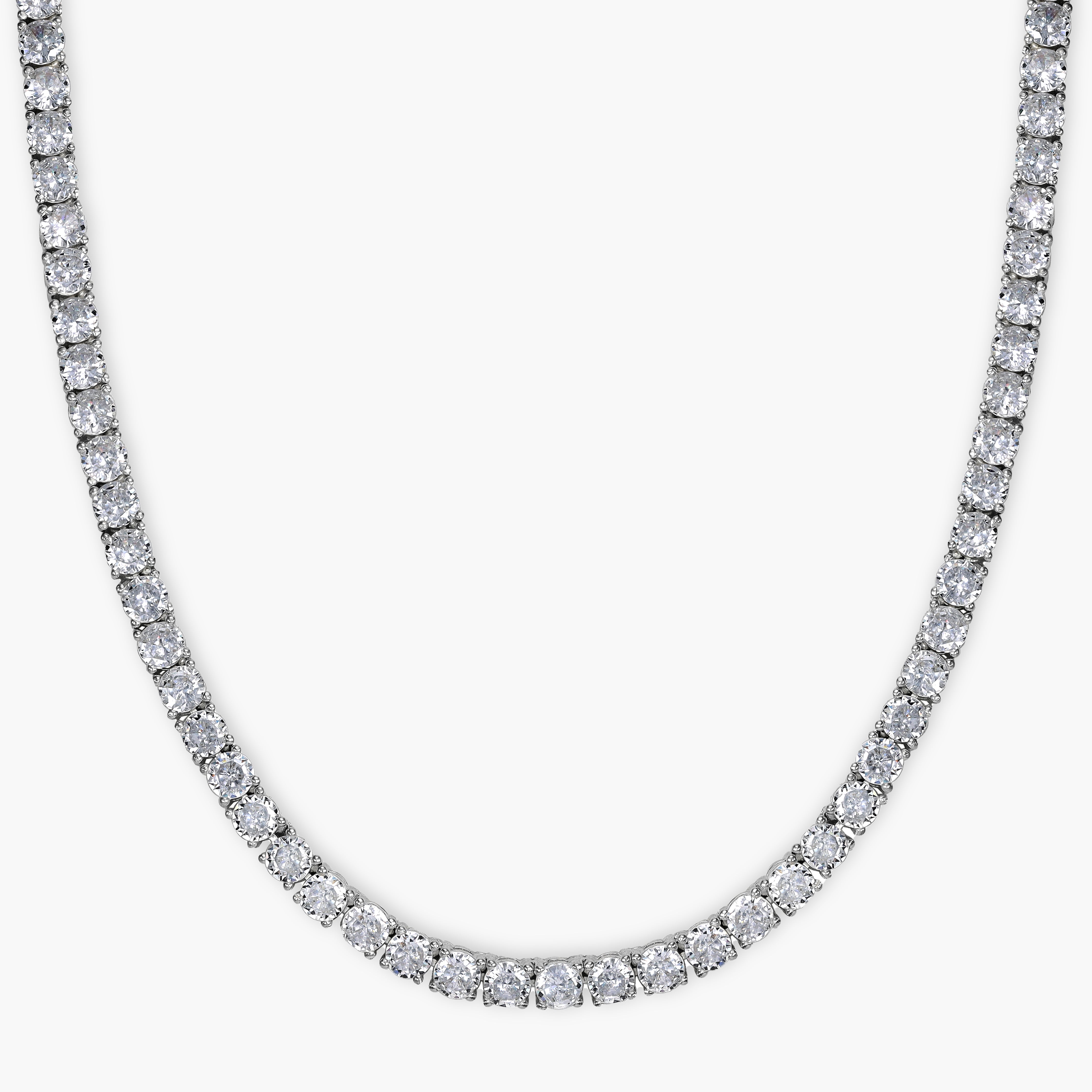 4mm Tennis Chain Necklace - 925 Silver