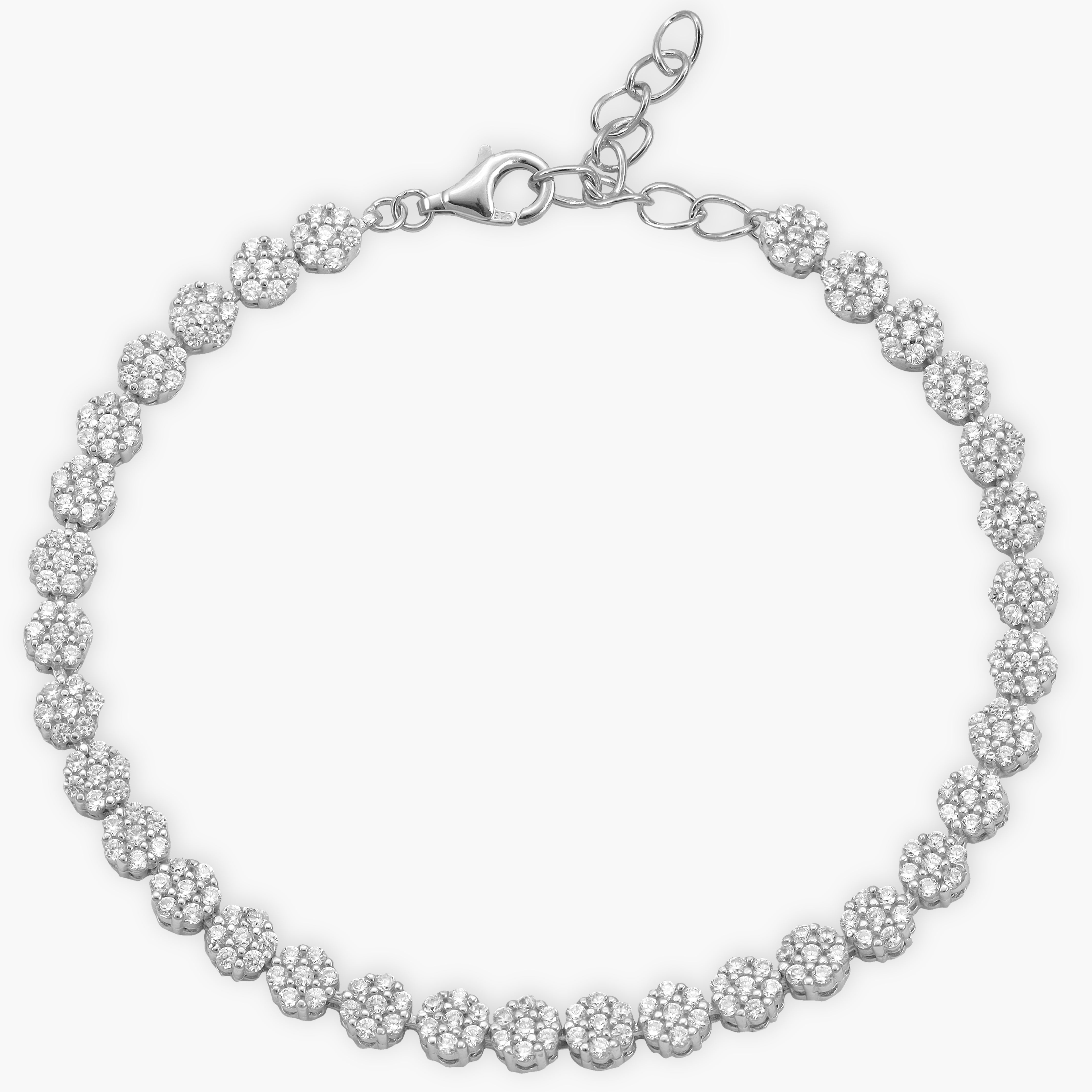 Damen Tennis Chain Armband - 925 Silber