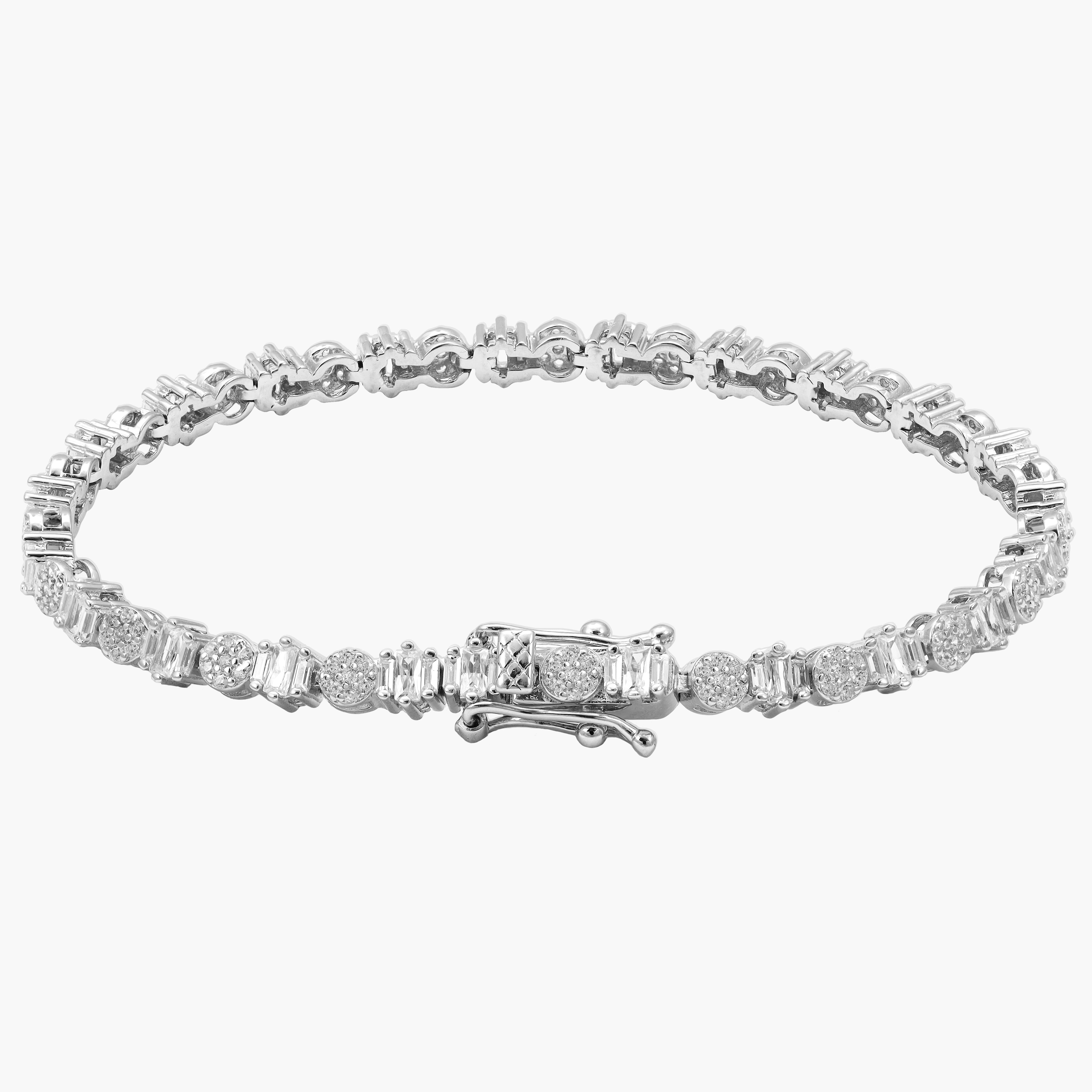 Damen Tennis Chain Armband - 925 Silber