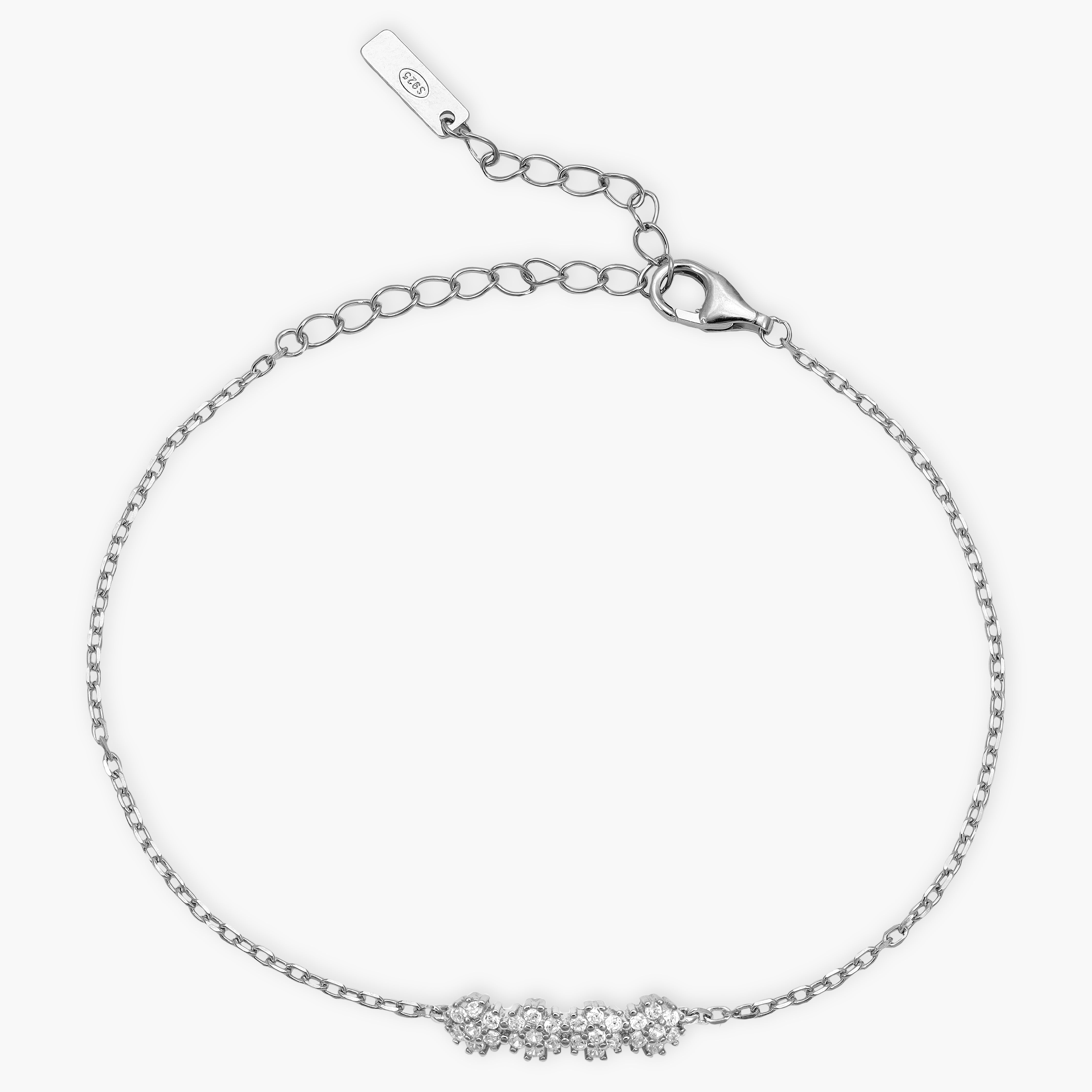 Damen Ankerkette Armband - 925 Silber