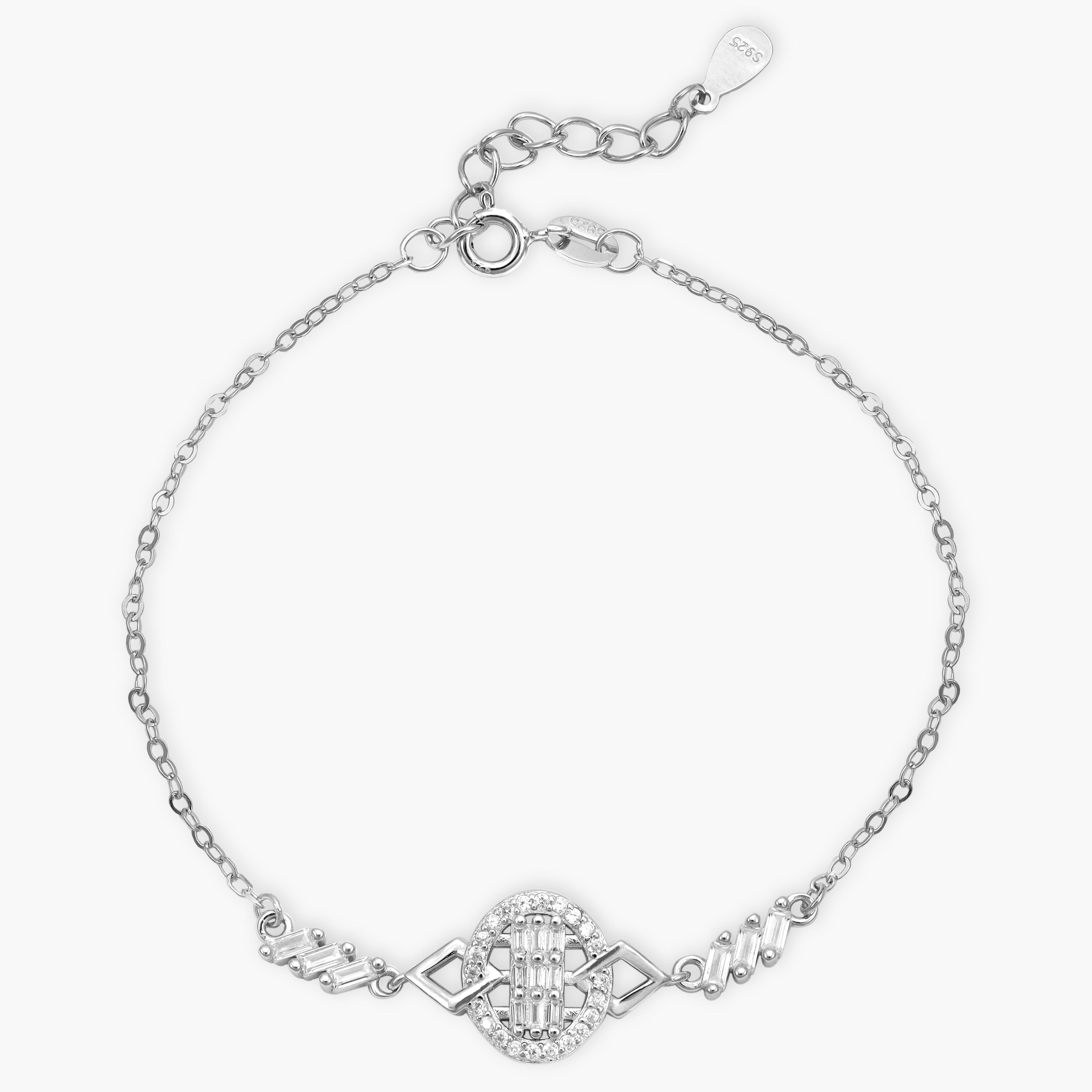 Damen Armband Ankerkette aus 925 Silber